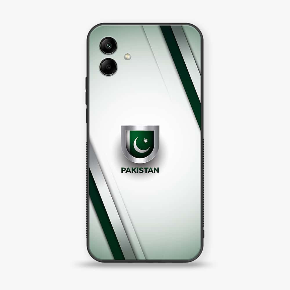 Samsung Galaxy A04e - Pakistani Flag Series - Premium Printed Glass soft Bumper shock Proof Case