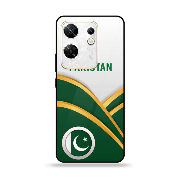 Infinix Zero 30 4G - Pakistani Flag Series - Premium Printed Glass soft Bumper shock Proof Case