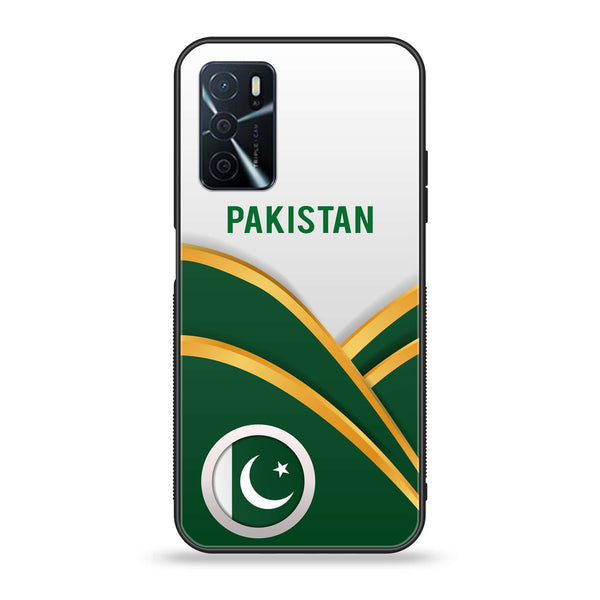 OPPO A16 - Pakistani Flag Series - Premium Printed Glass soft Bumper shock Proof Case