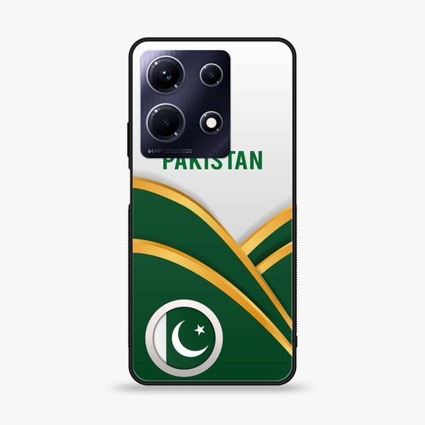 Infinix Note 30 - Pakistani Flag Series - Premium Printed Glass soft Bumper shock Proof Case