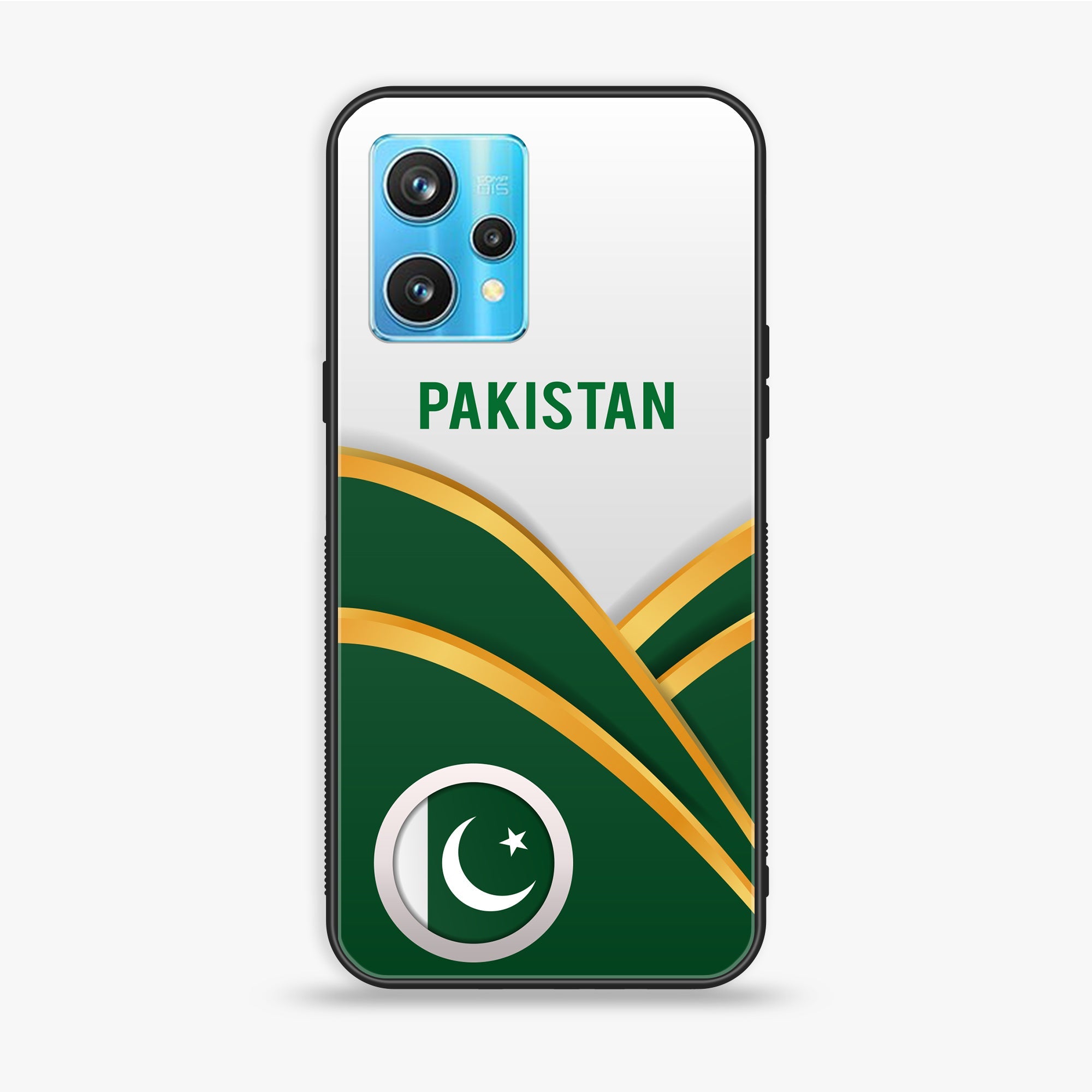 Realme 9 Pro - Pakistani Flag Series - Premium Printed Glass soft Bumper shock Proof Case