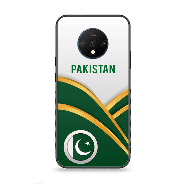 OnePlus 7T - Pakistani Flag Series - Premium Printed Glass soft Bumper shock Proof Case