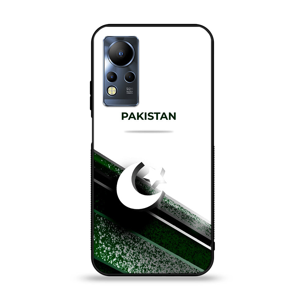 Infinix Note 12 G88 - Pakistani Flag Series - Premium Printed Glass soft Bumper shock Proof Case