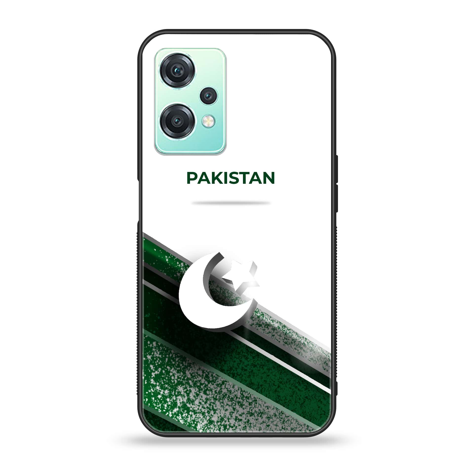 OnePlus Nord CE 2 Lite - Pakistani Flag Series - Premium Printed Glass soft Bumper shock Proof Case