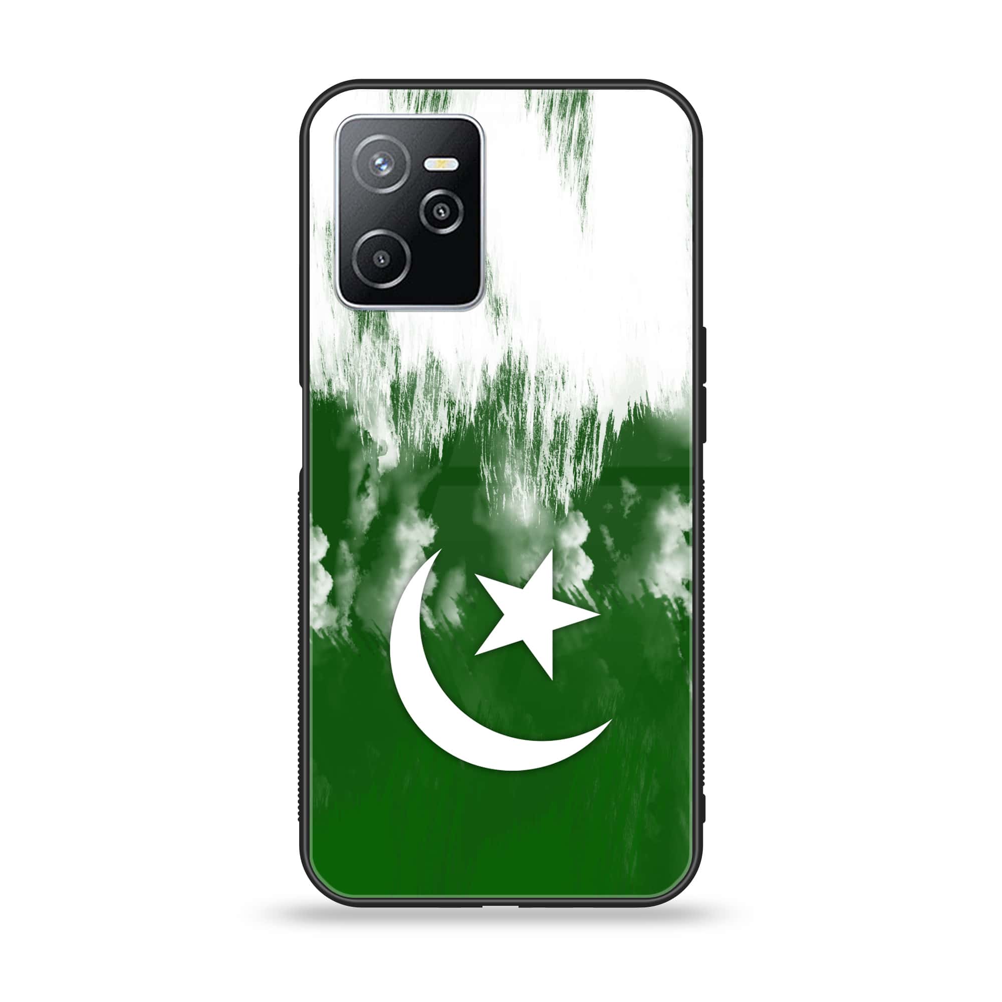 Realme Narzo 50A Prime - Pakistani Flag Series - Premium Printed Glass soft Bumper shock Proof Case