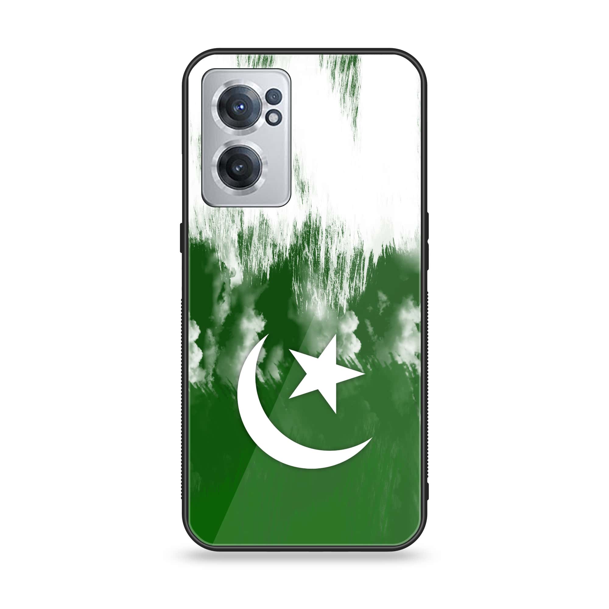 OnePlus Nord CE 2 5G - Pakistani Flag Series - Premium Printed Glass soft Bumper shock Proof Case