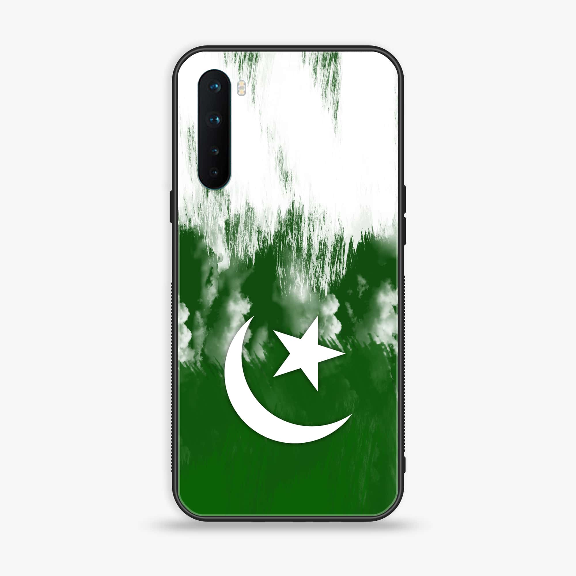 OnePlus Nord - Pakistani Flag Series - Premium Printed Glass soft Bumper shock Proof Case