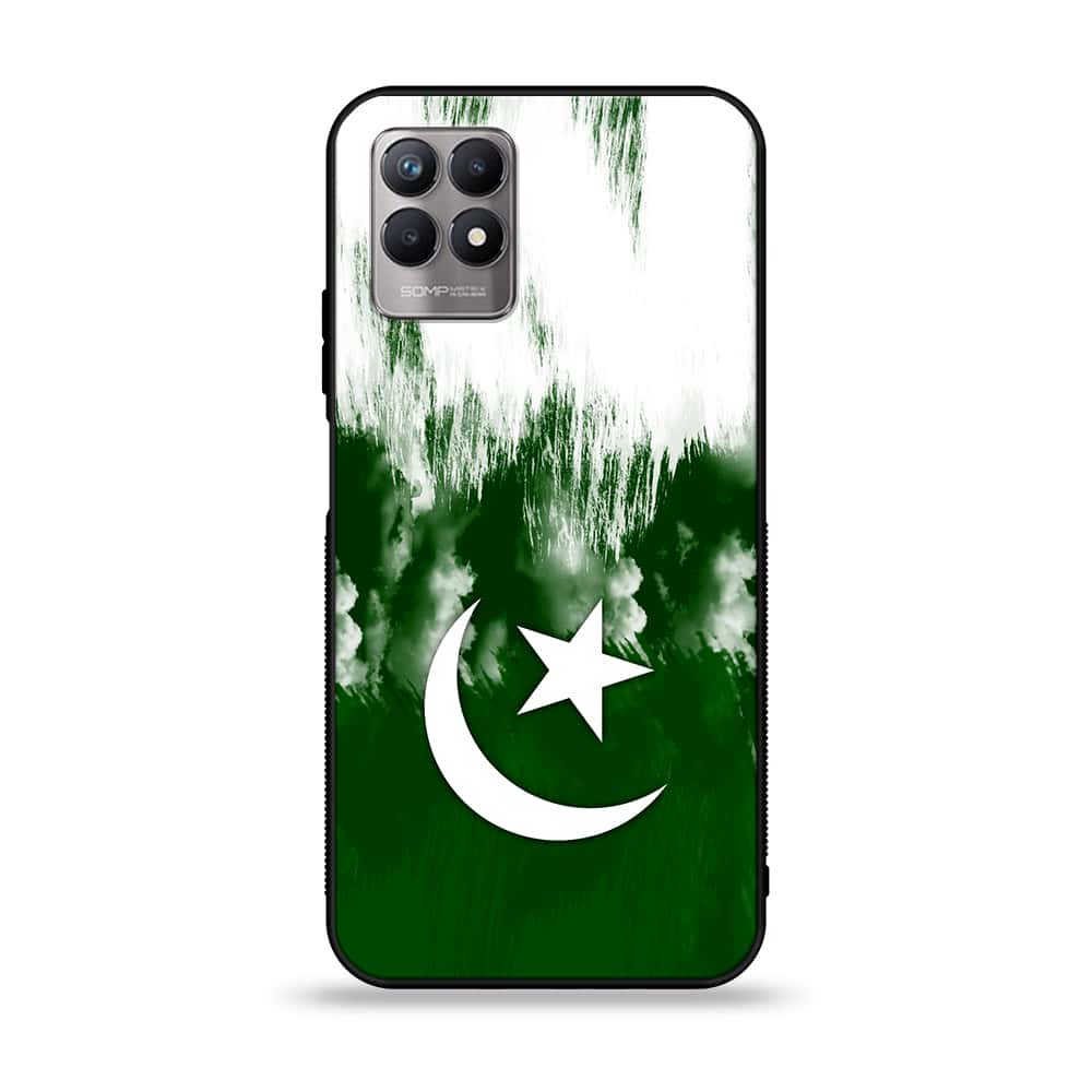 Realme 8i - Pakistani Flag Series - Premium Printed Glass soft Bumper shock Proof Case