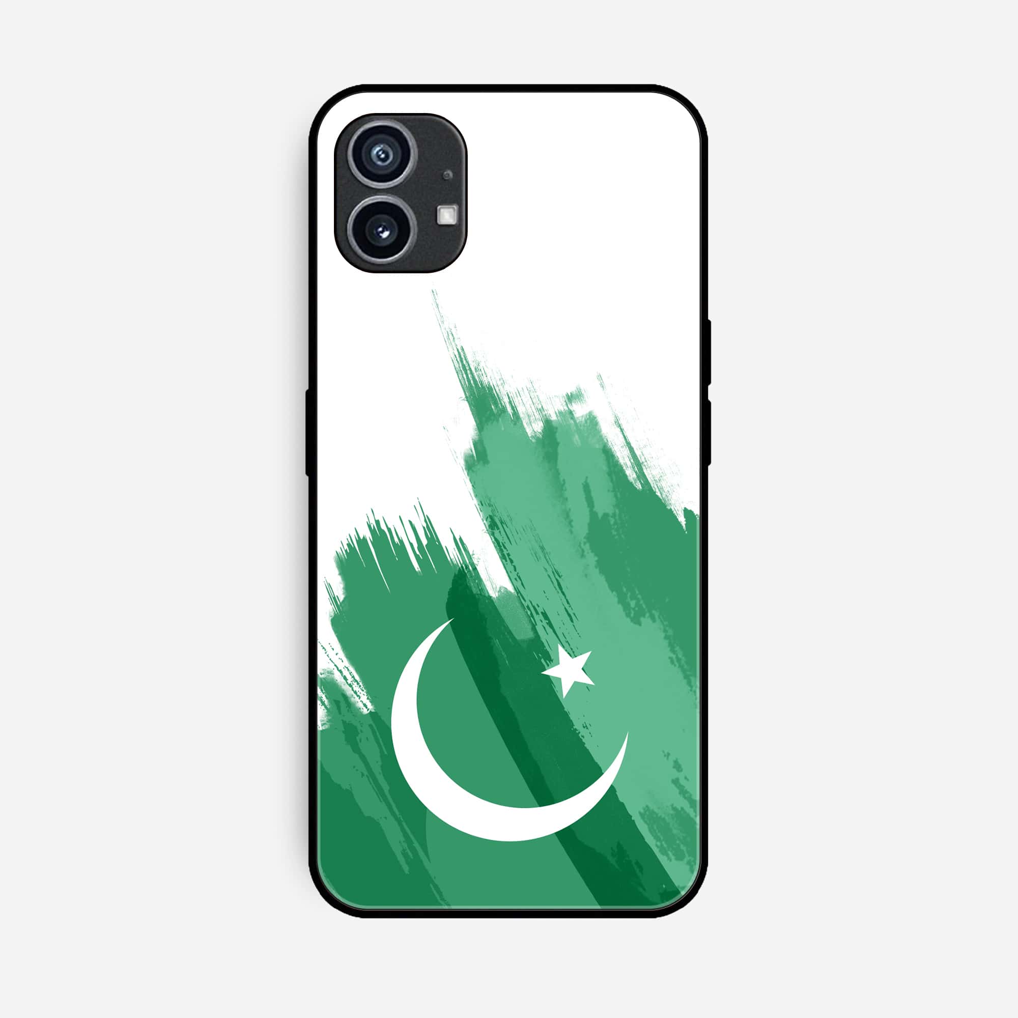 Nothing Phone (1) Pakistani Flag Series Premium Printed Glass soft Bumper shock Proof Case