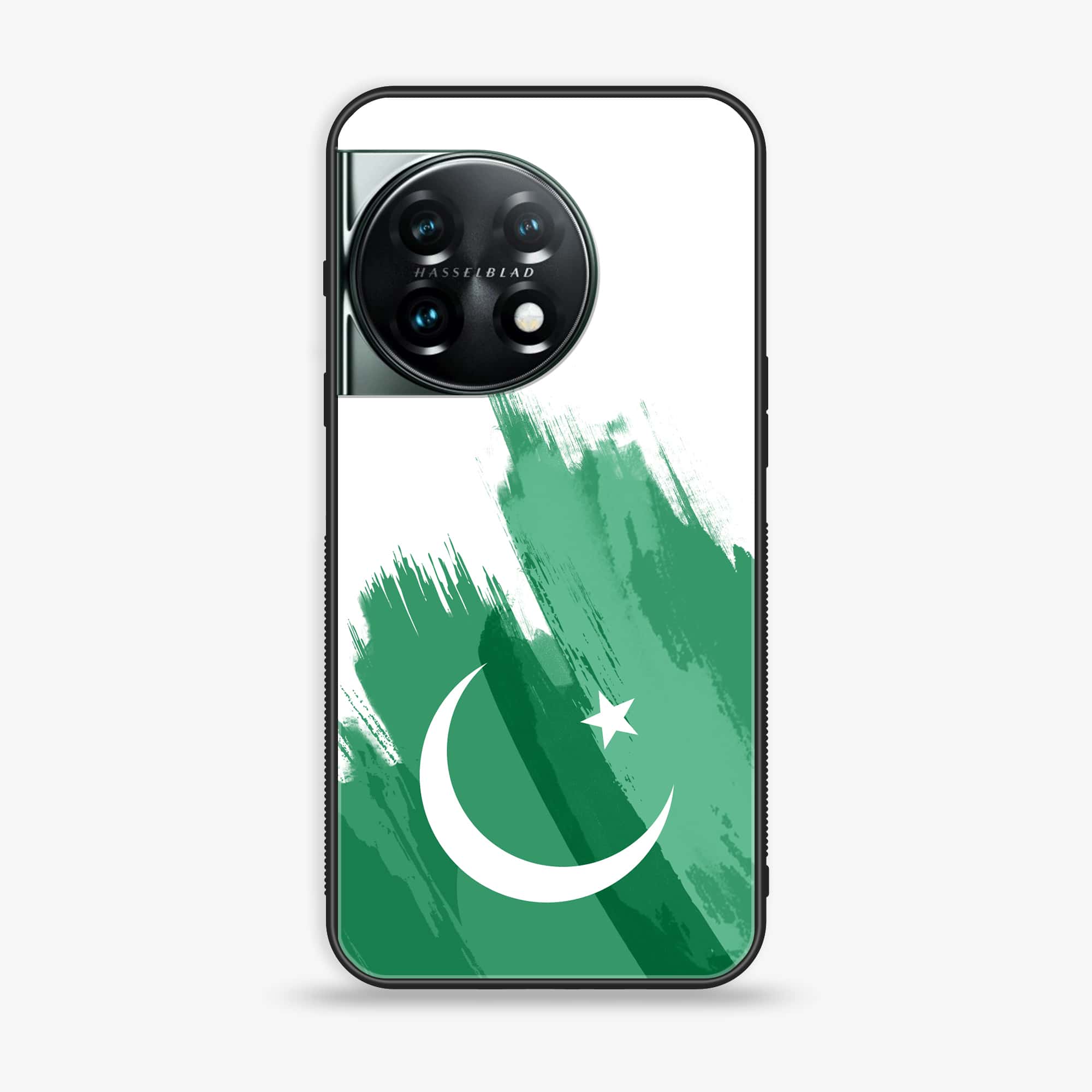 OnePlus 11R  - Pakistani Flag Series - Premium Printed Glass soft Bumper shock Proof Case
