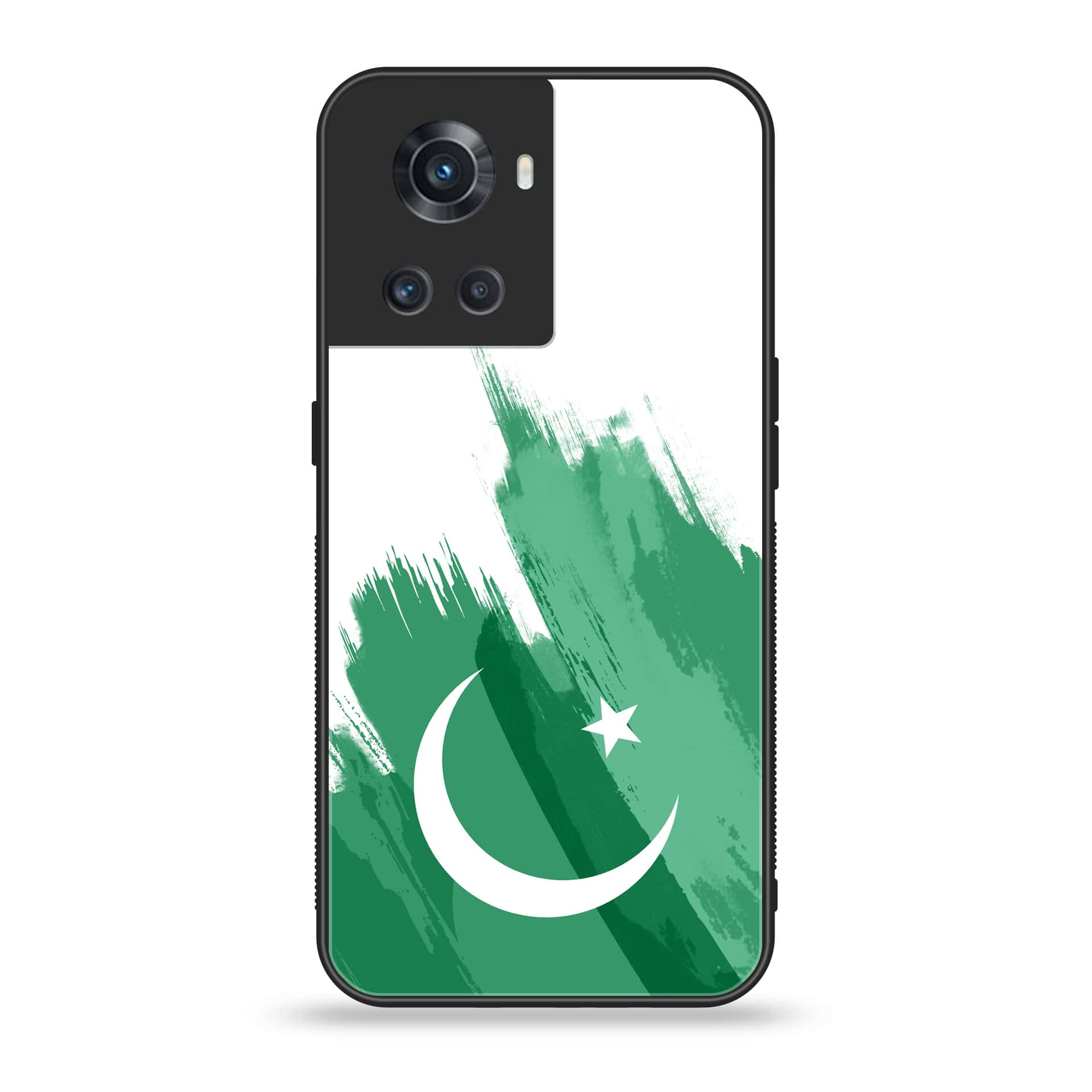 OnePlus Ace 5G -  Pakistani Flag Series - Premium Printed Glass soft Bumper shock Proof Case