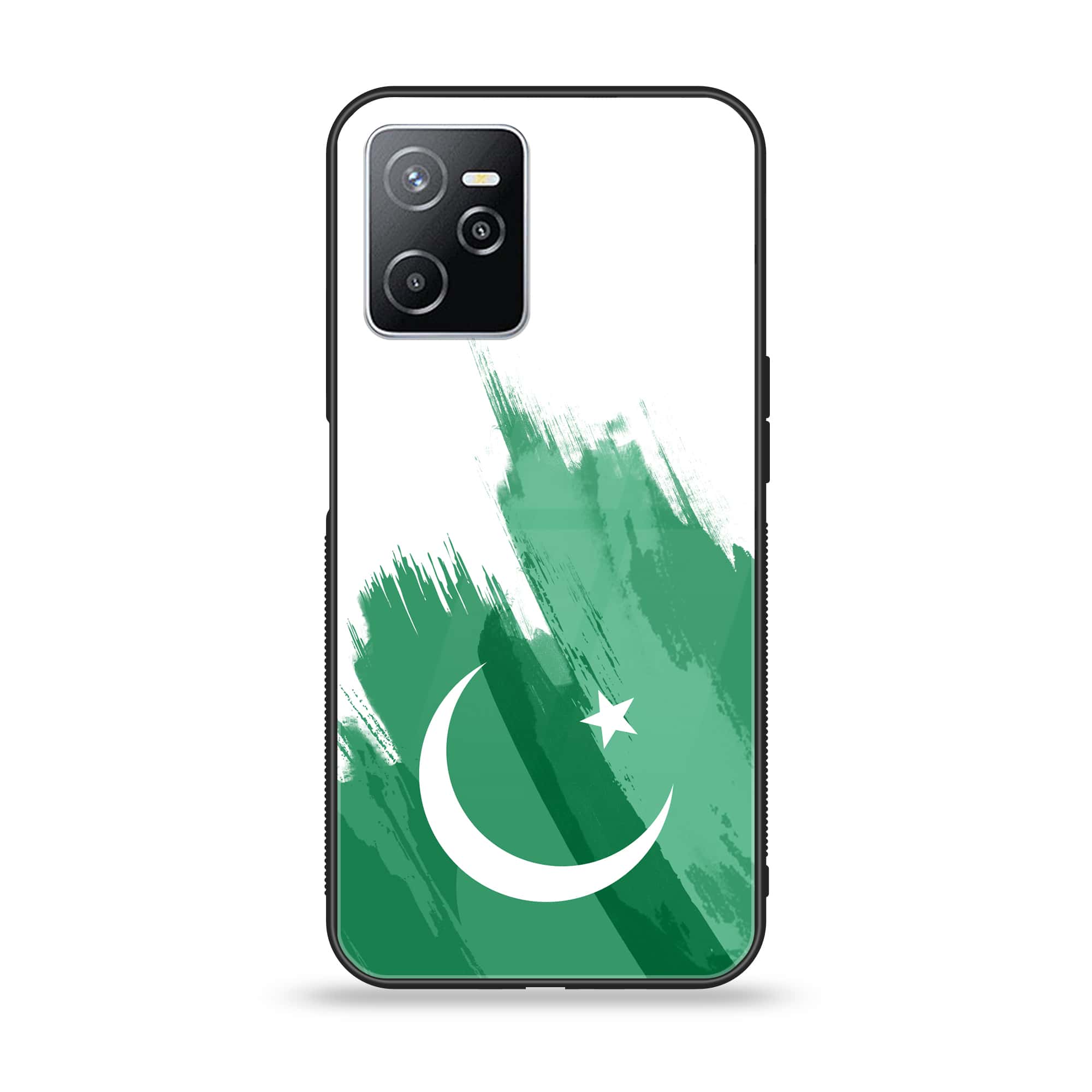 Realme Narzo 50A Prime - Pakistani Flag Series - Premium Printed Glass soft Bumper shock Proof Case