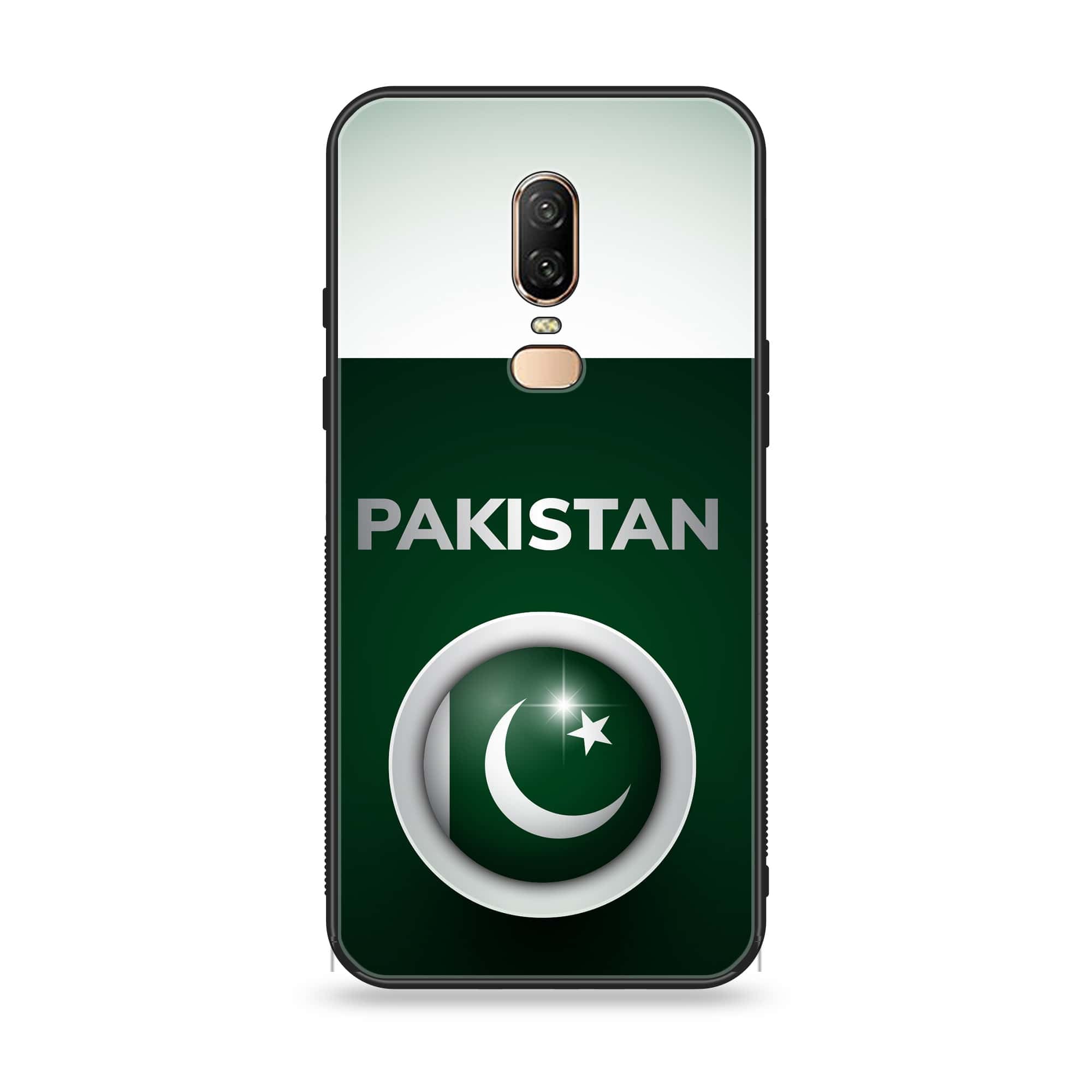 OnePlus 6 - Pakistani Flag Series - Premium Printed Glass soft Bumper shock Proof Case