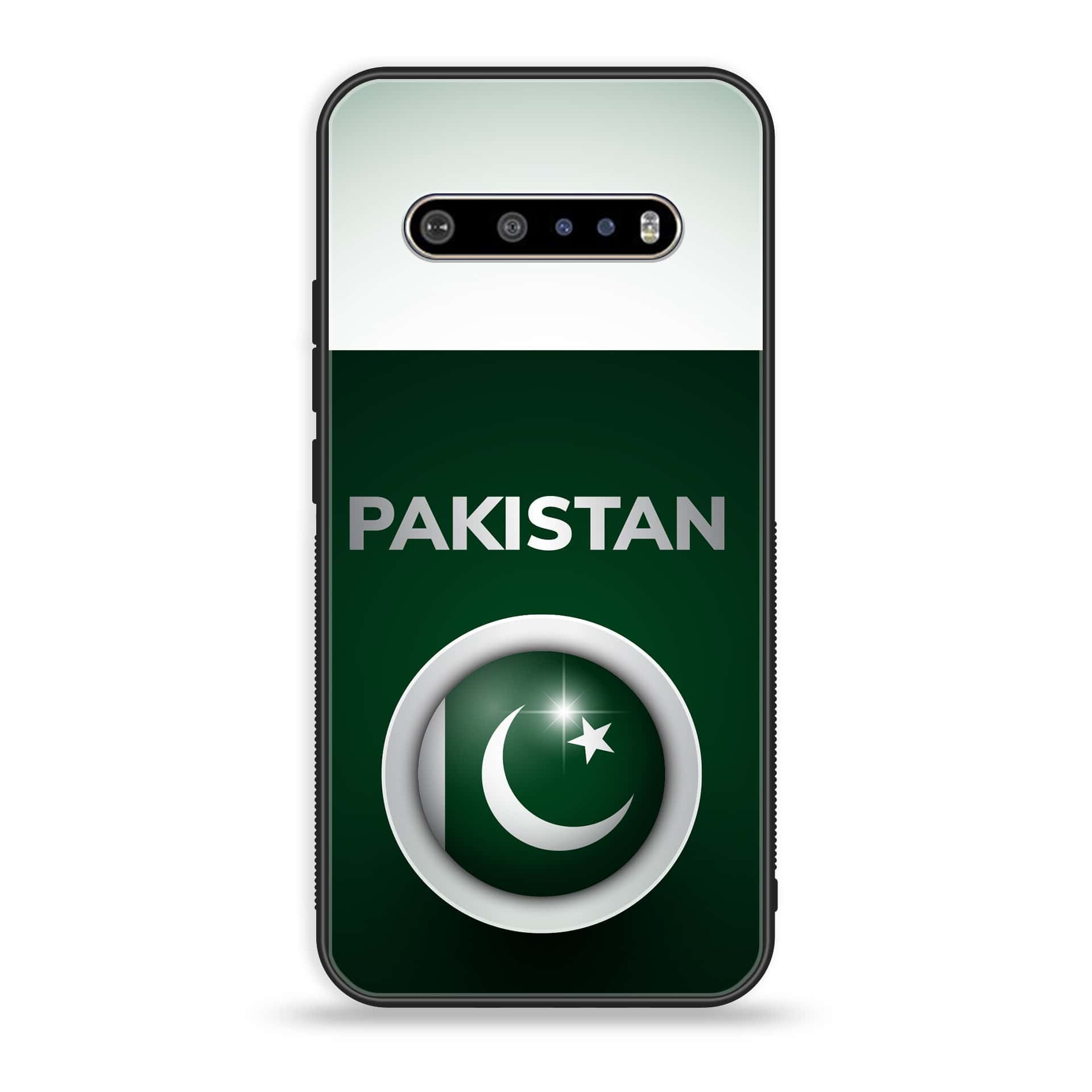 LG V60 Pakistani Flag Series Premium Printed Glass soft Bumper shock Proof Case