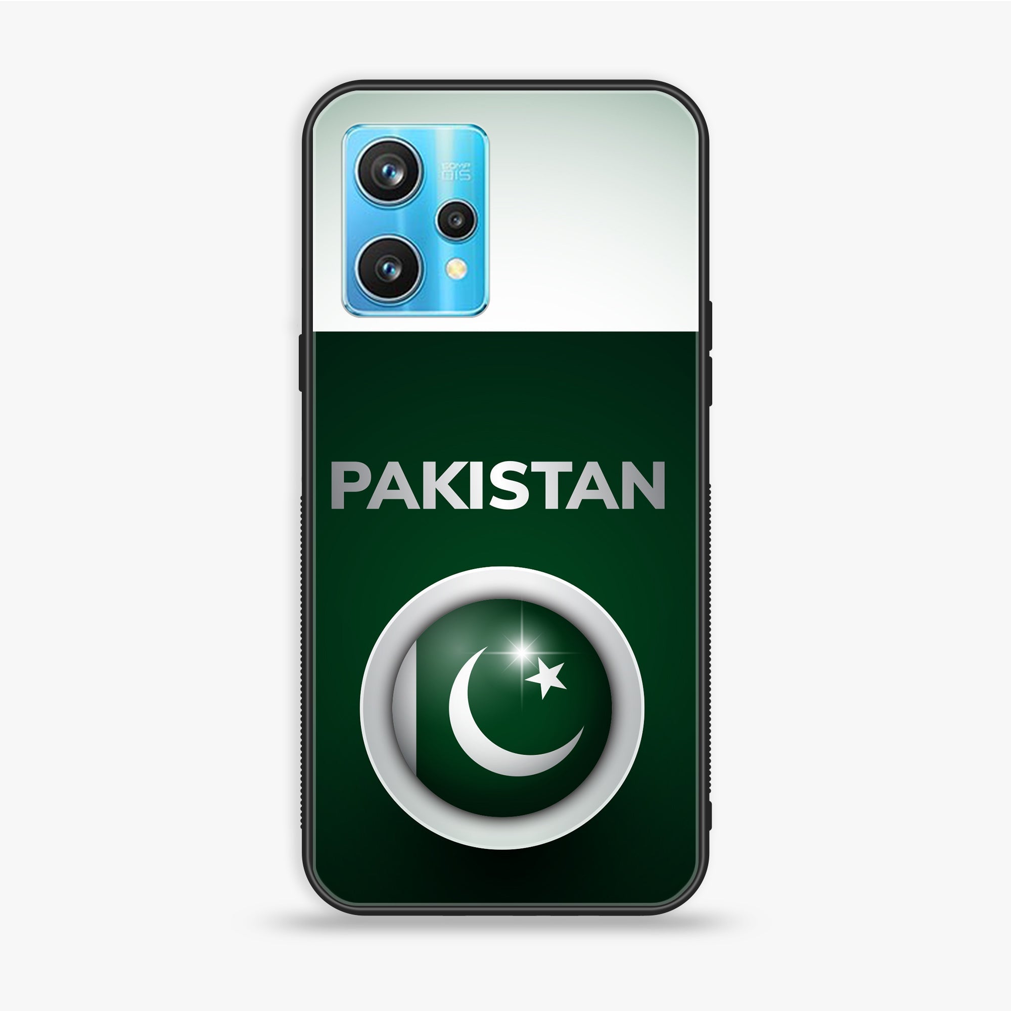 Realme 9 Pro - Pakistani Flag Series - Premium Printed Glass soft Bumper shock Proof Case