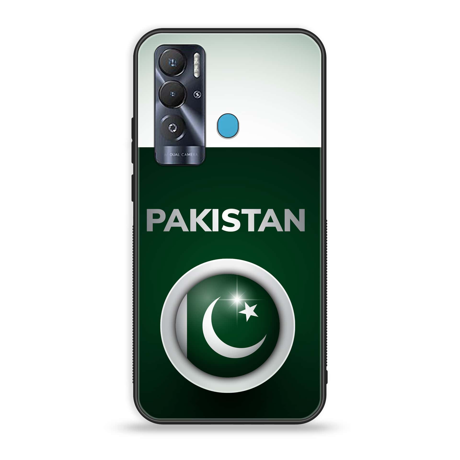 Tecno Pova Neo Pakistani Flag Series Premium Printed Glass soft Bumper shock Proof Case
