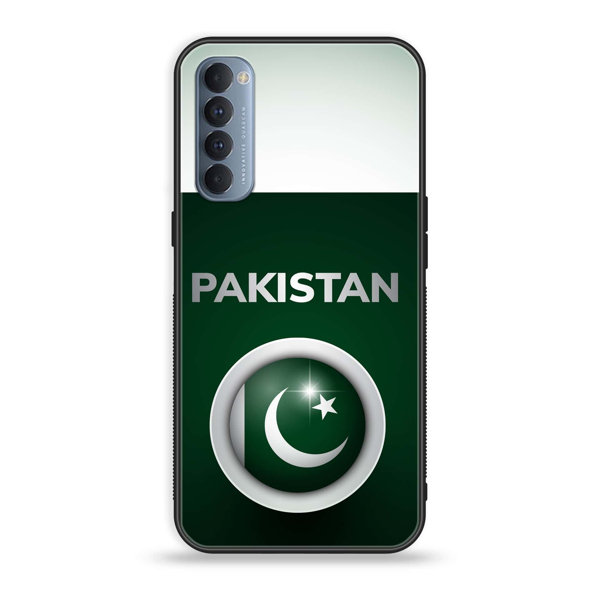 Oppo Reno 4 Pro 4G - Pakistani Flag Series - Premium Printed Glass soft Bumper shock Proof Case