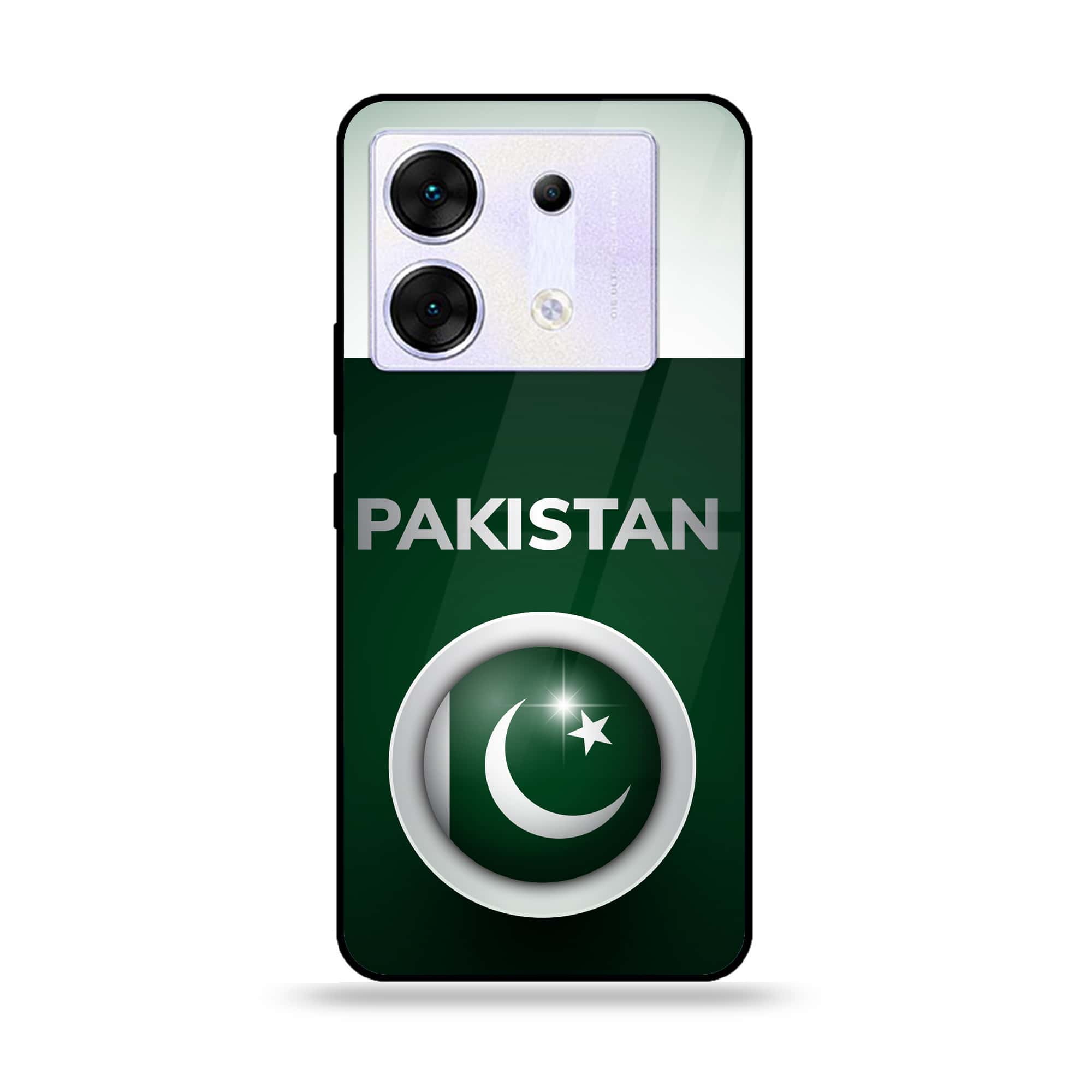 Infinix Zero 30 5G - Pakistani Flag Series - Premium Printed Glass soft Bumper shock Proof Case