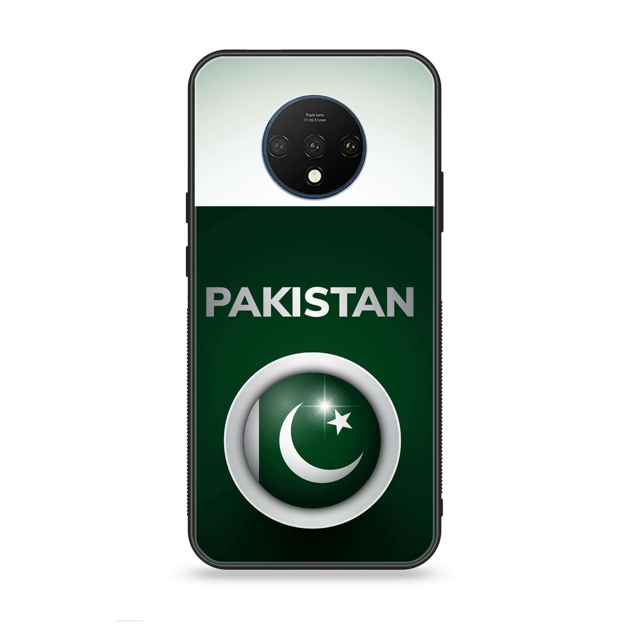 OnePlus 7T - Pakistani Flag Series - Premium Printed Glass soft Bumper shock Proof Case