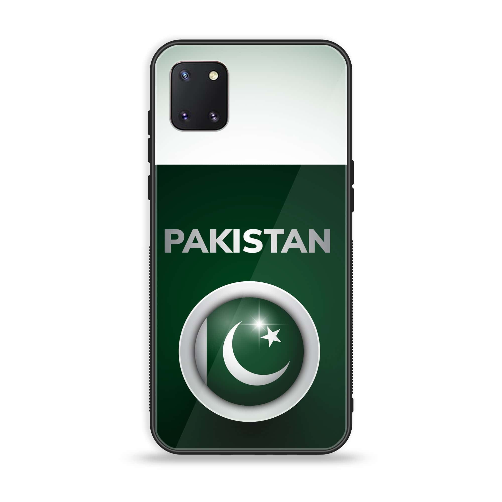 Samsung Galaxy Note 10 Lite - Pakistani Flag Series - Premium Printed Glass soft Bumper shock Proof Case