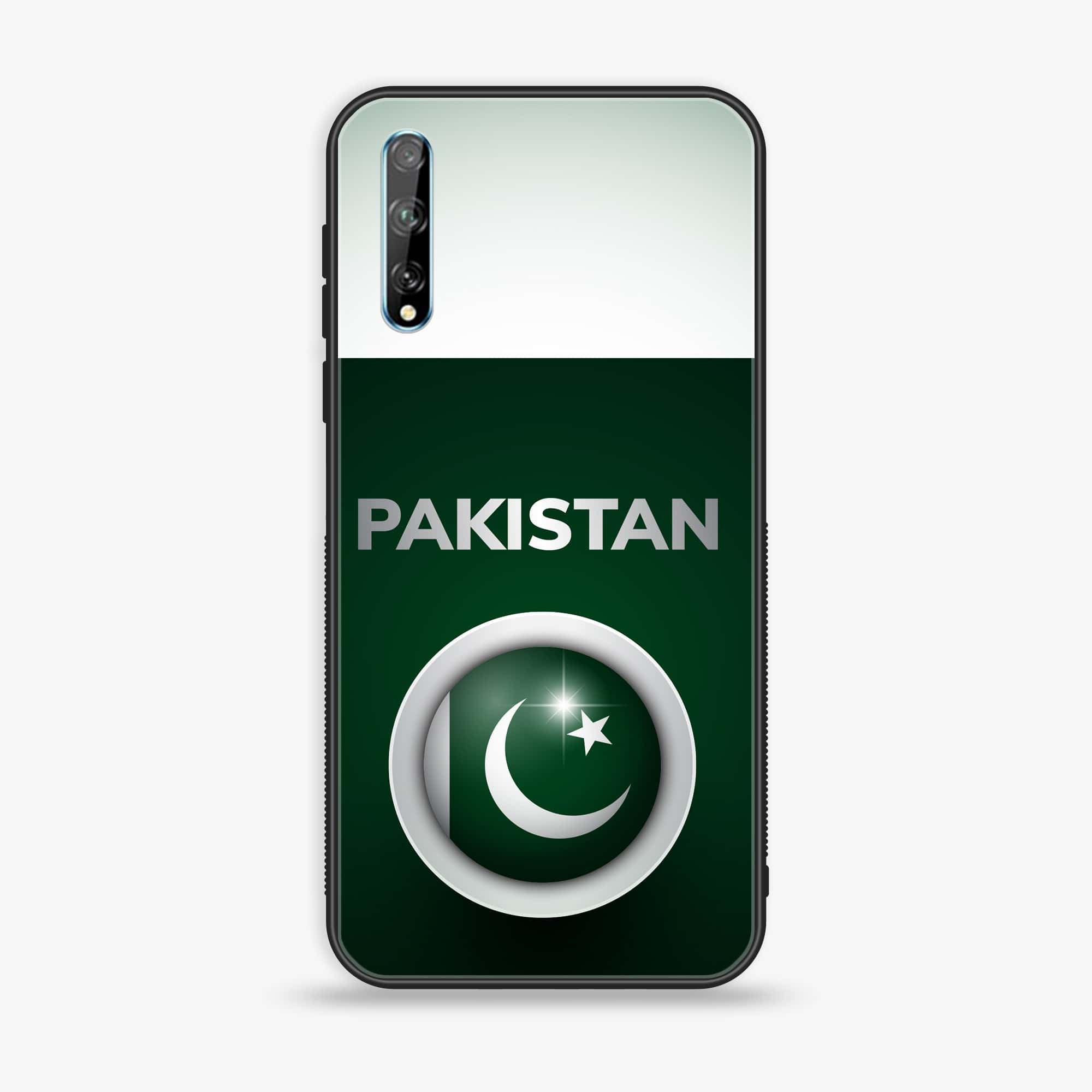 Huawei Y8p - Pakistani Flag Series - Premium Printed Glass soft Bumper shock Proof Case