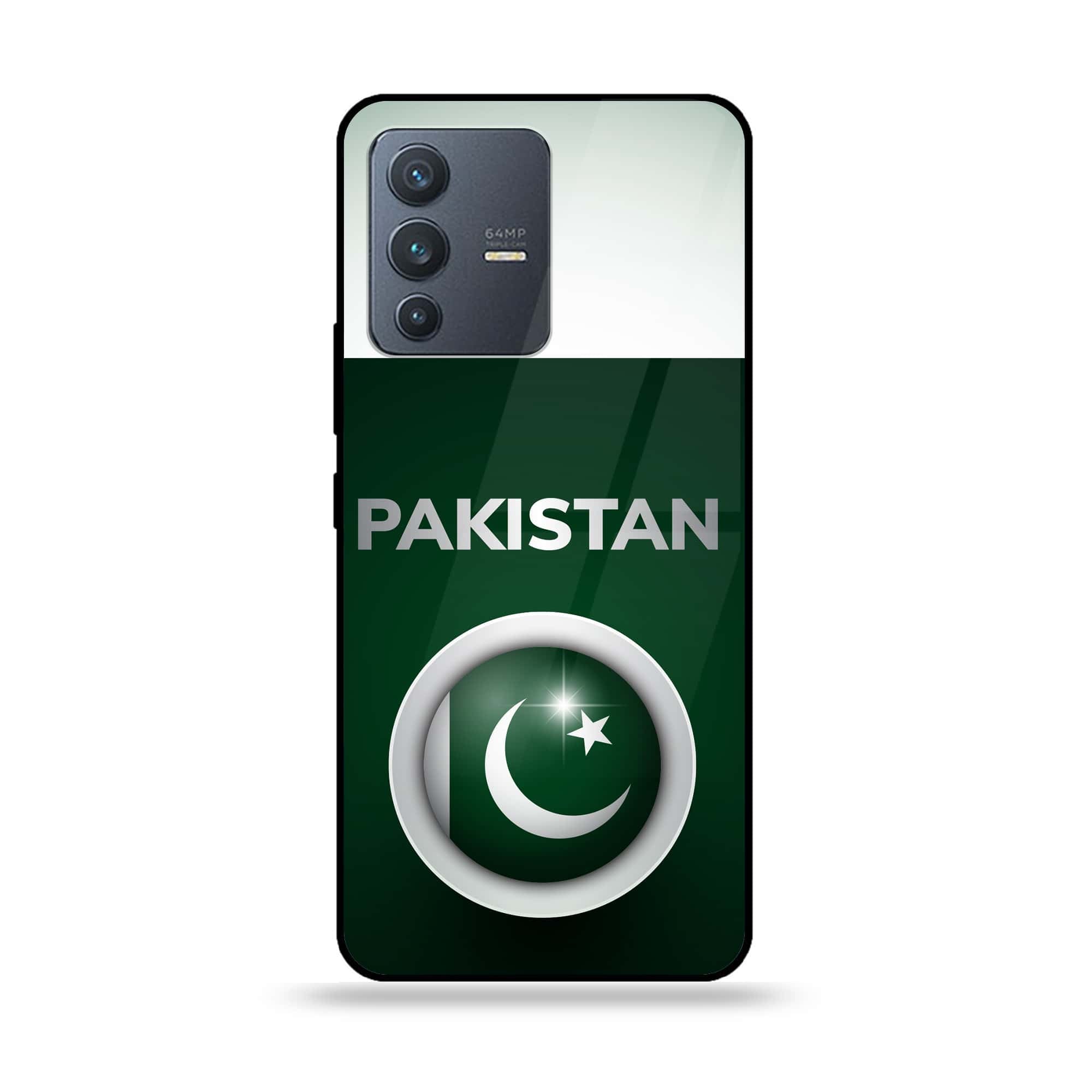 Vivo S12 - Pakistani Flag Series - Premium Printed Glass soft Bumper shock Proof Case