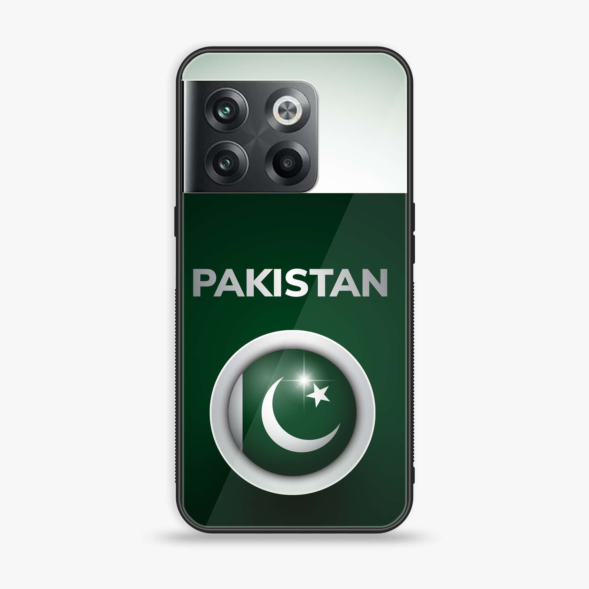 Oneplus 10T Pakistani Flag Series Premium Printed Glass soft Bumper shock Proof Case