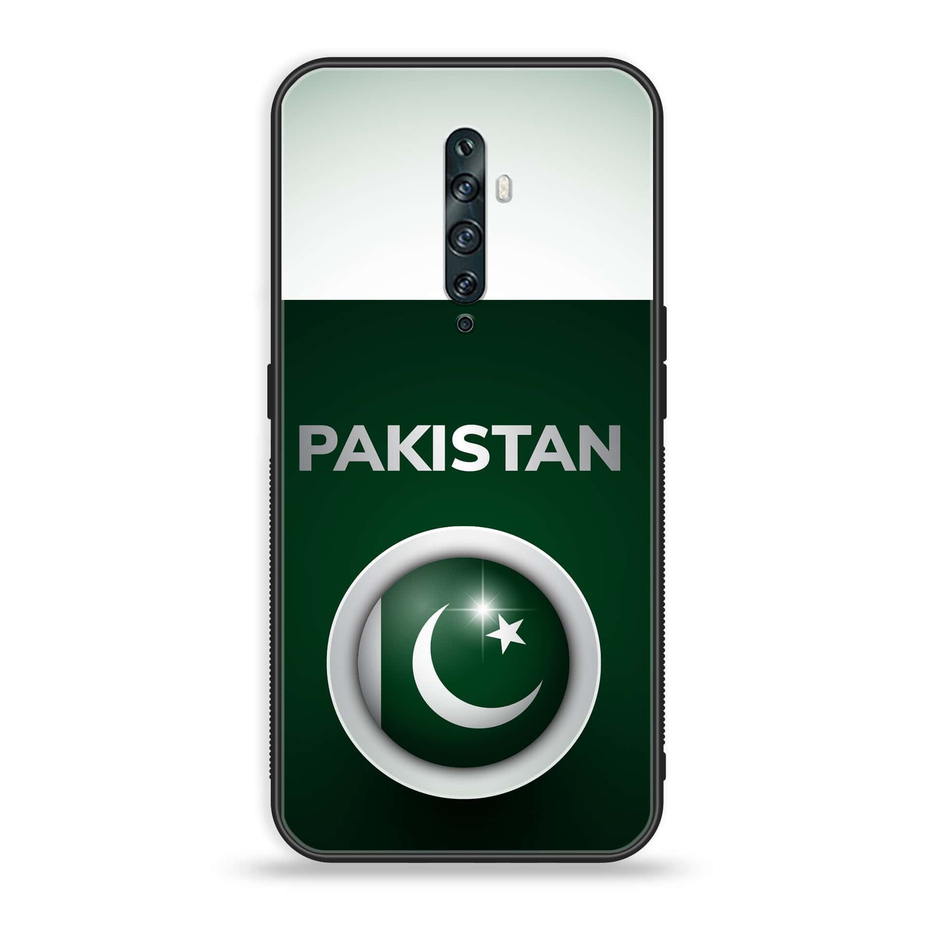 Oppo Reno 2Z - Pakistani Flag Series - Premium Printed Glass soft Bumper shock Proof Case