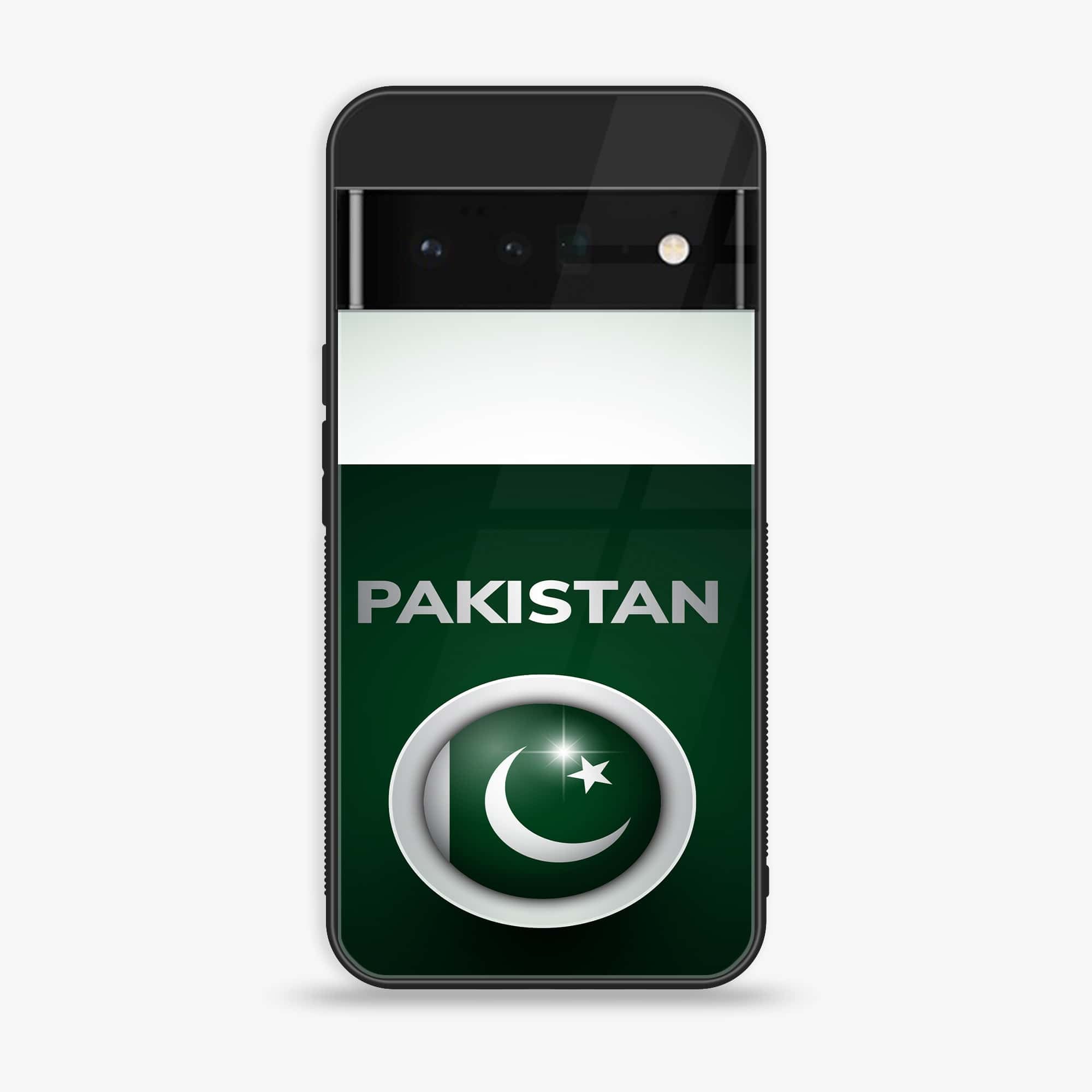 Google Pixel 6 - Pakistani Flag Series - Premium Printed Glass soft Bumper shock Proof Case