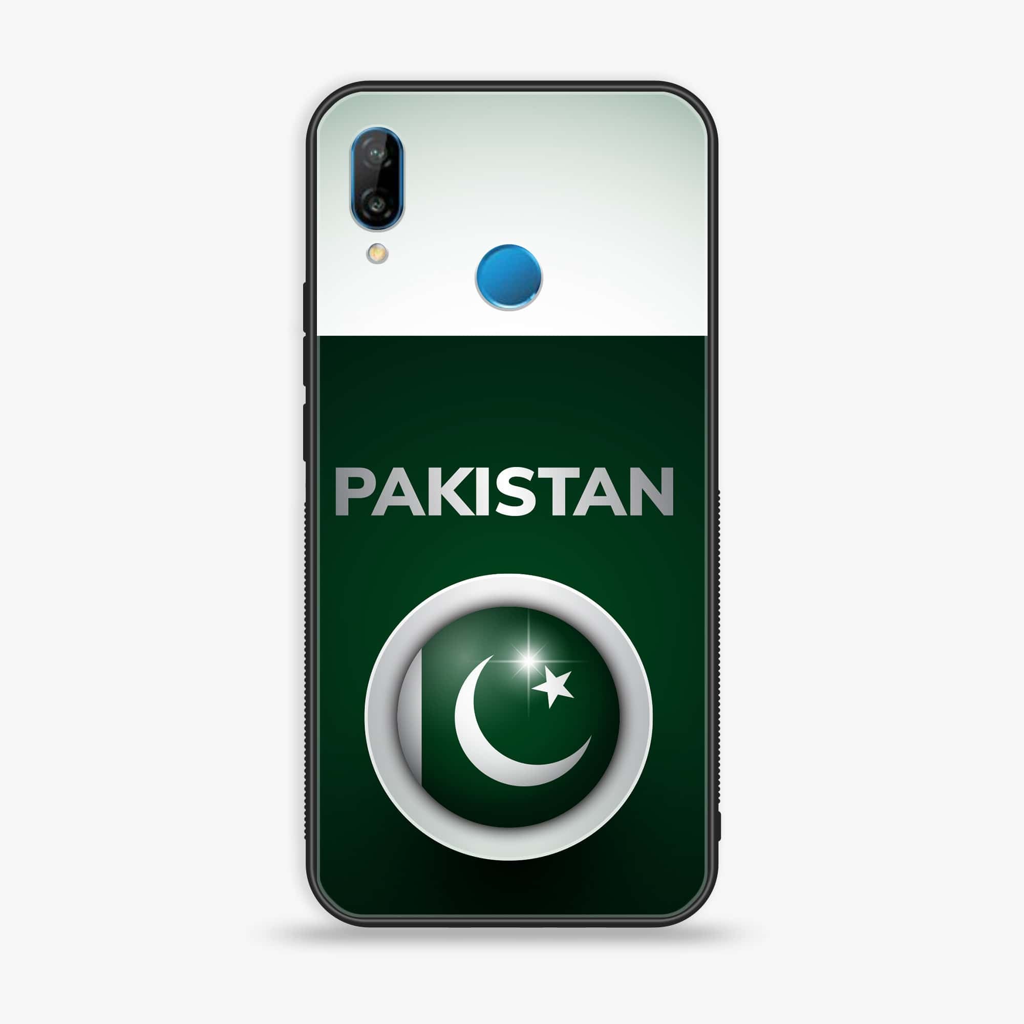 Huawei P20 lite - Pakistani Flag Series - Premium Printed Glass soft Bumper shock Proof Case