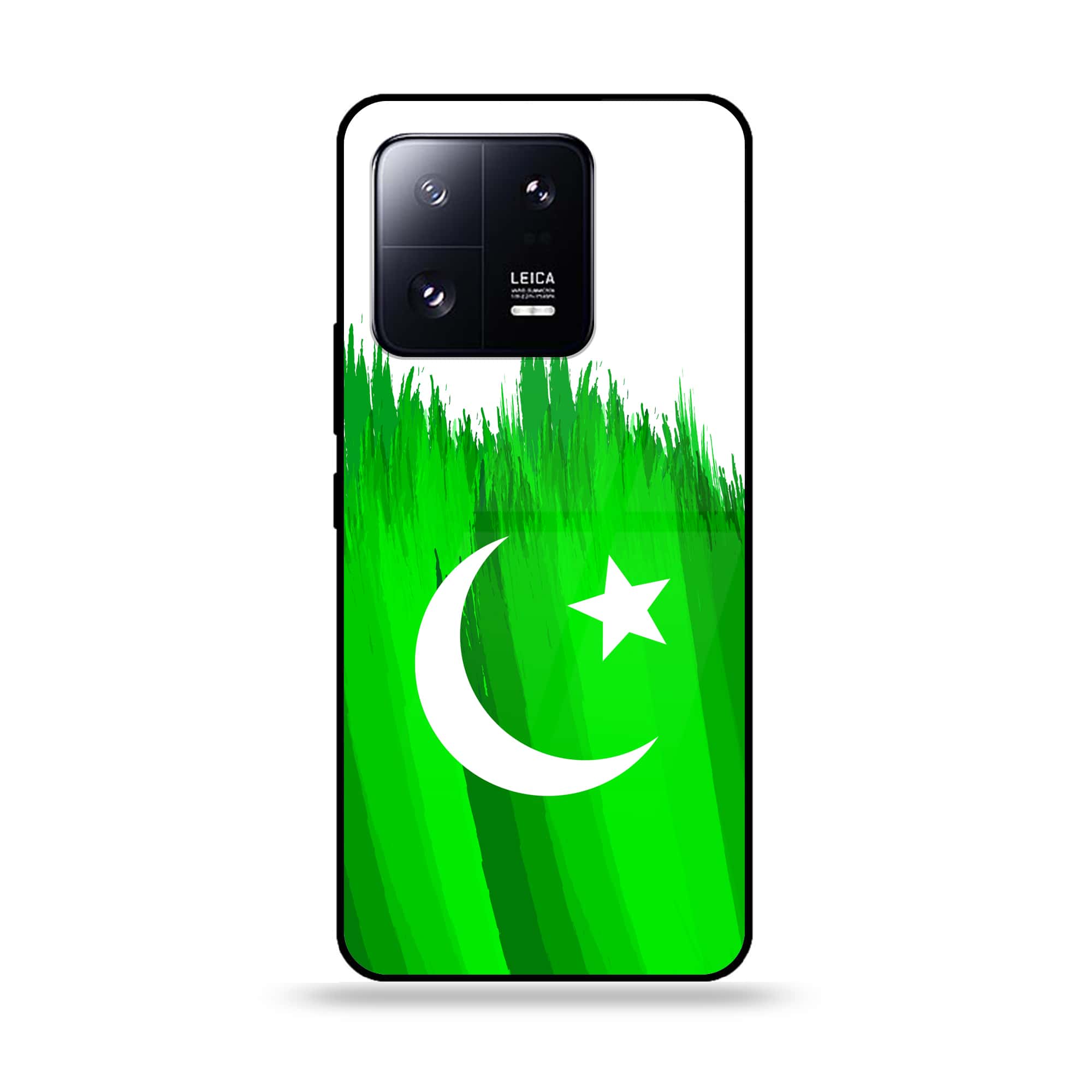 Xiaomi 13 Pro - Pakistani Flag Series - Premium Printed Glass soft Bumper shock Proof Case