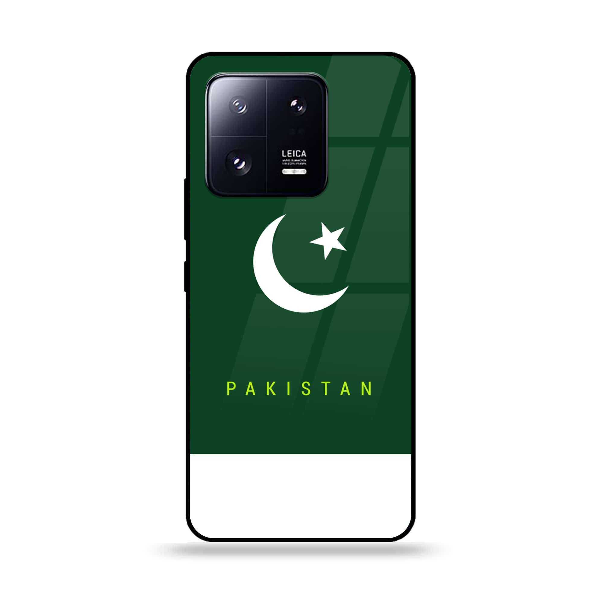 Xiaomi 13 Pro - Pakistani Flag Series - Premium Printed Glass soft Bumper shock Proof Case