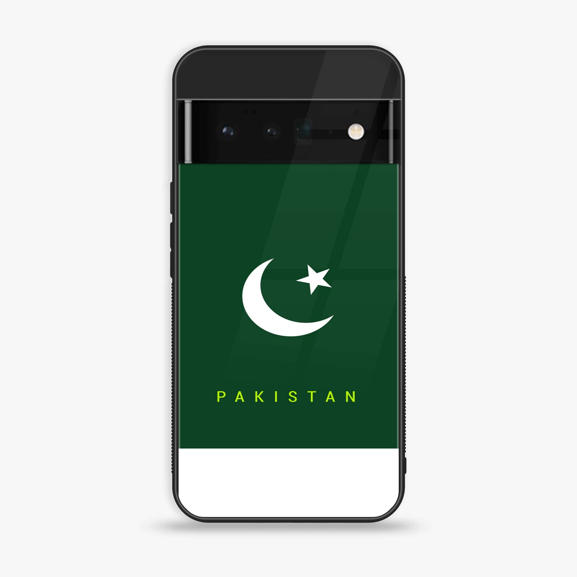 Google Pixel 6 - Pakistani Flag Series - Premium Printed Glass soft Bumper shock Proof Case