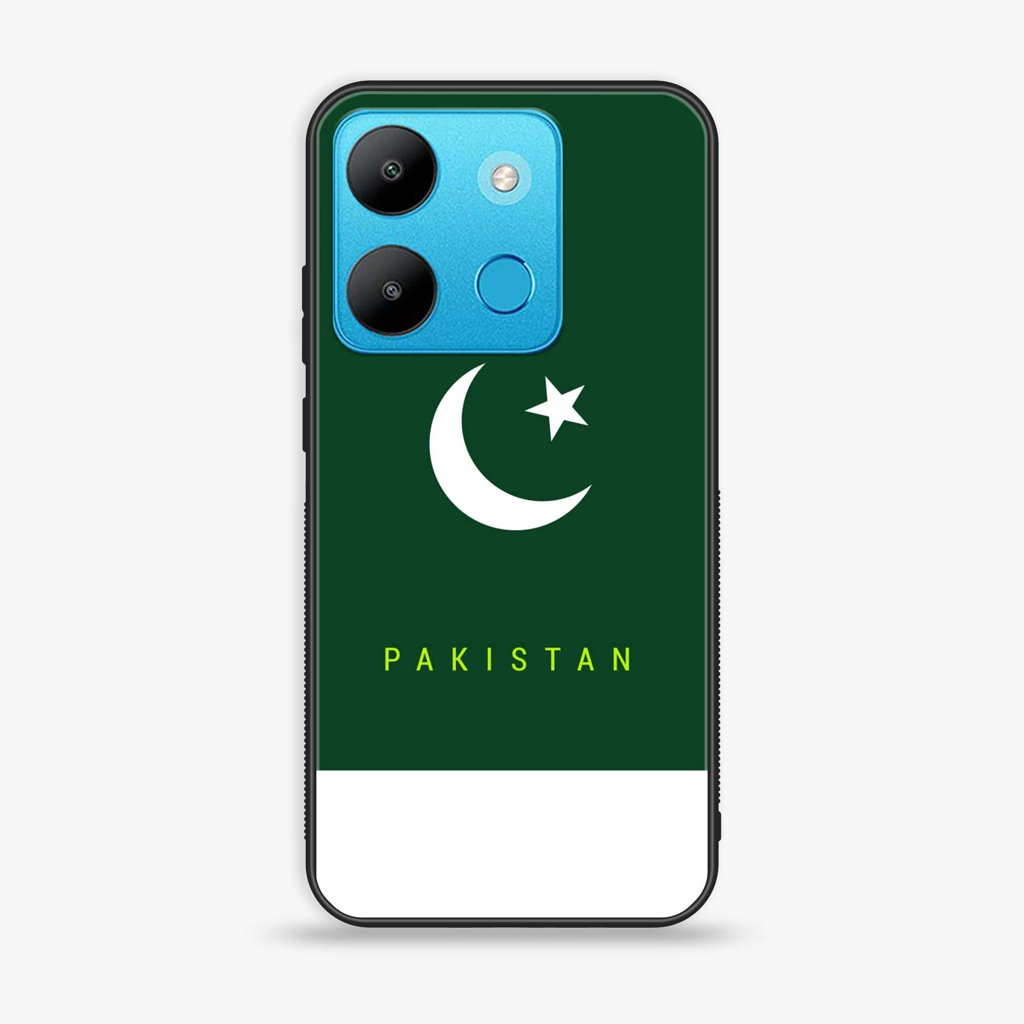 Infinix Smart 7 HD - Pakistani Flag Series - Premium Printed Glass soft Bumper shock Proof Case