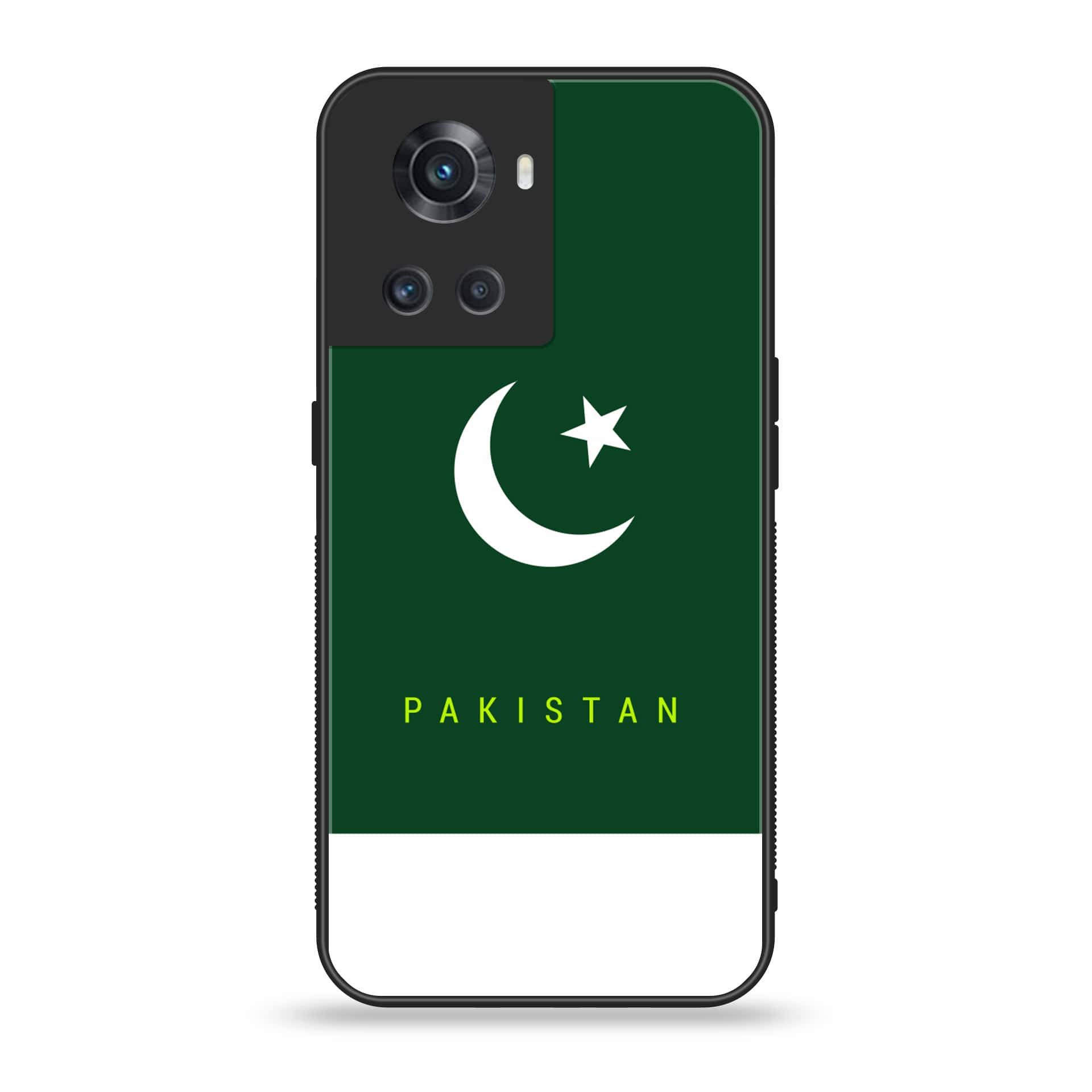 OnePlus Ace 5G -  Pakistani Flag Series - Premium Printed Glass soft Bumper shock Proof Case