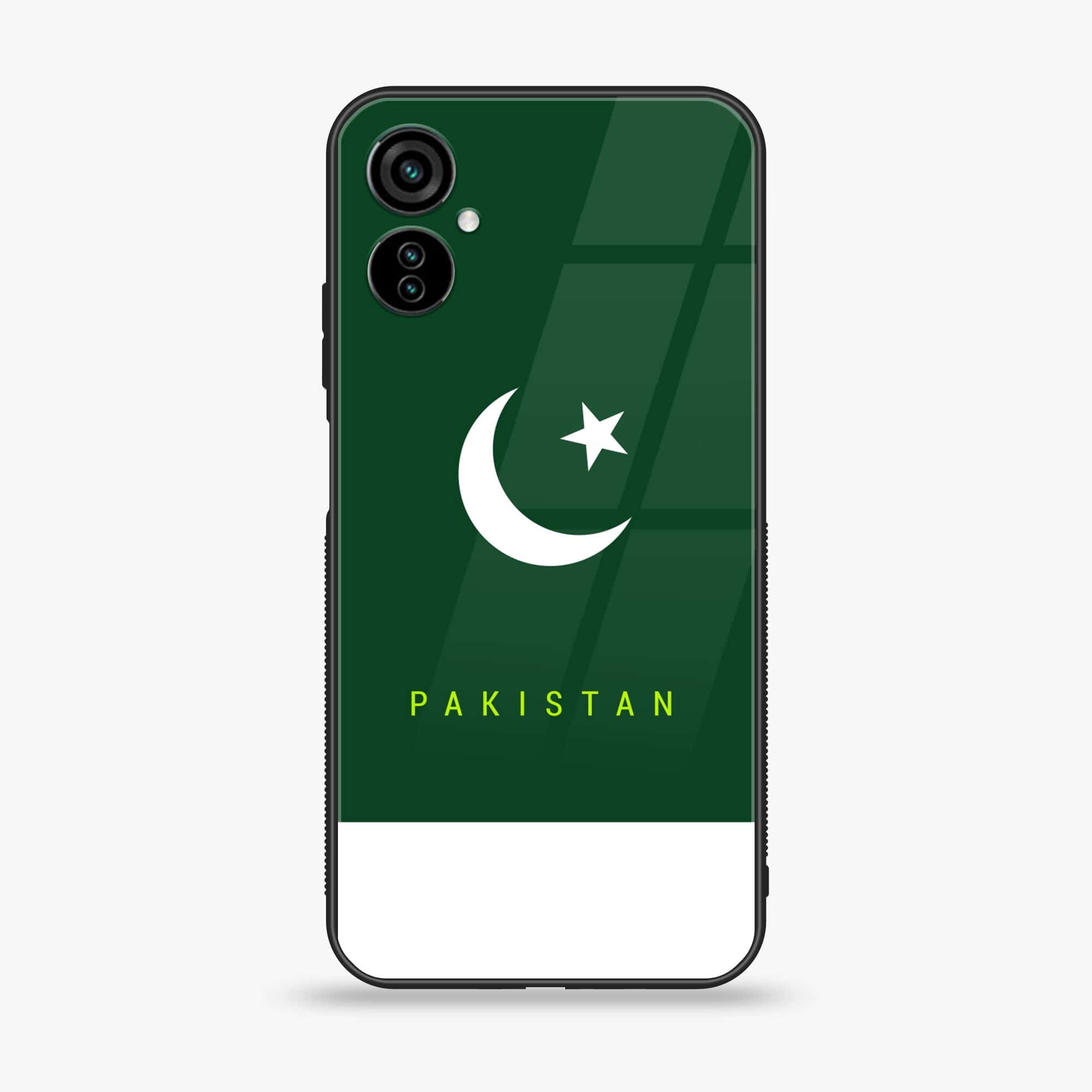 Tecno Camon 19 Neo Pakistani Flag Series Premium Printed Glass soft Bumper shock Proof Case