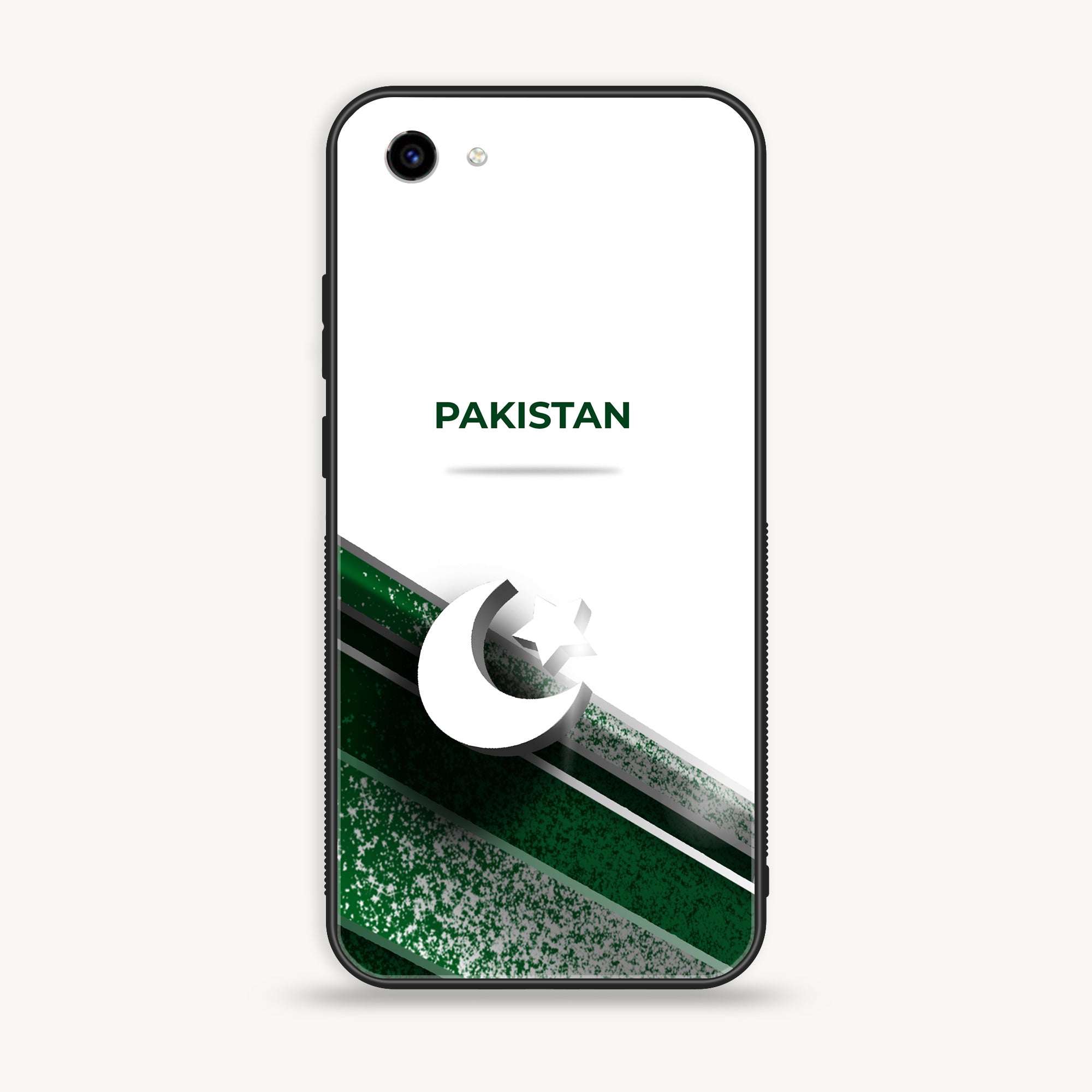 Vivo Y83 - Pakistani Flag Series - Premium Printed Glass soft Bumper shock Proof Case