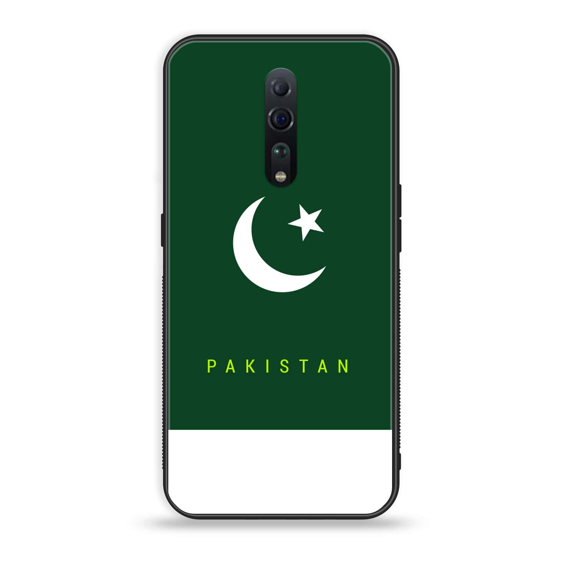 Oppo Reno Z - Pakistani Flag Series - Premium Printed Glass soft Bumper shock Proof Case