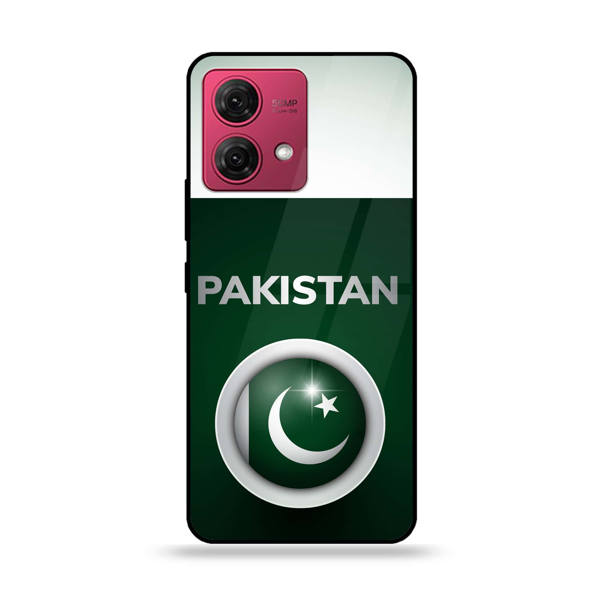 Motorola Moto G84 - Pakistani Flag Series - Premium Printed Glass soft Bumper shock Proof Case