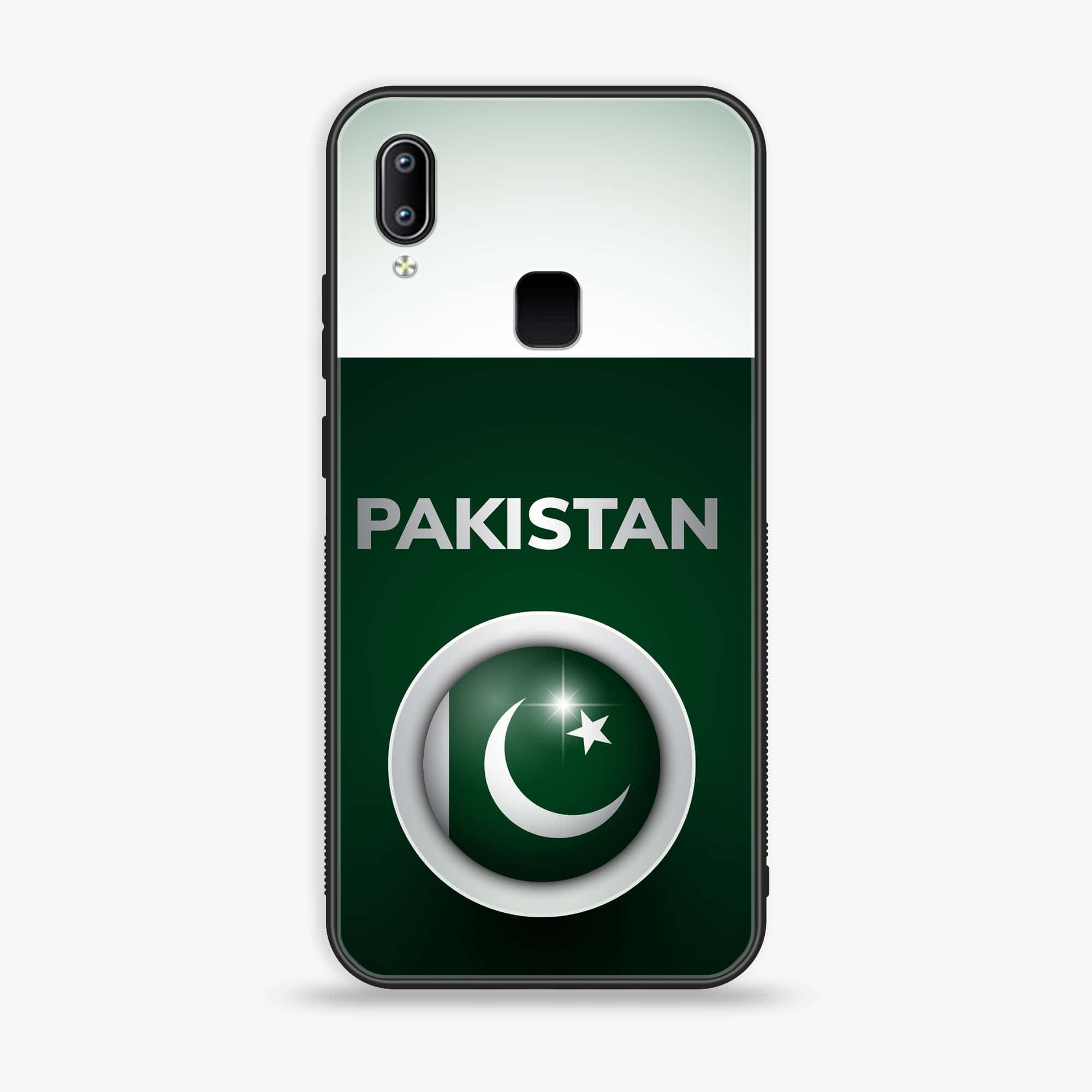 Vivo Y93 - Pakistani Flag Series - Premium Printed Glass soft Bumper shock Proof Case