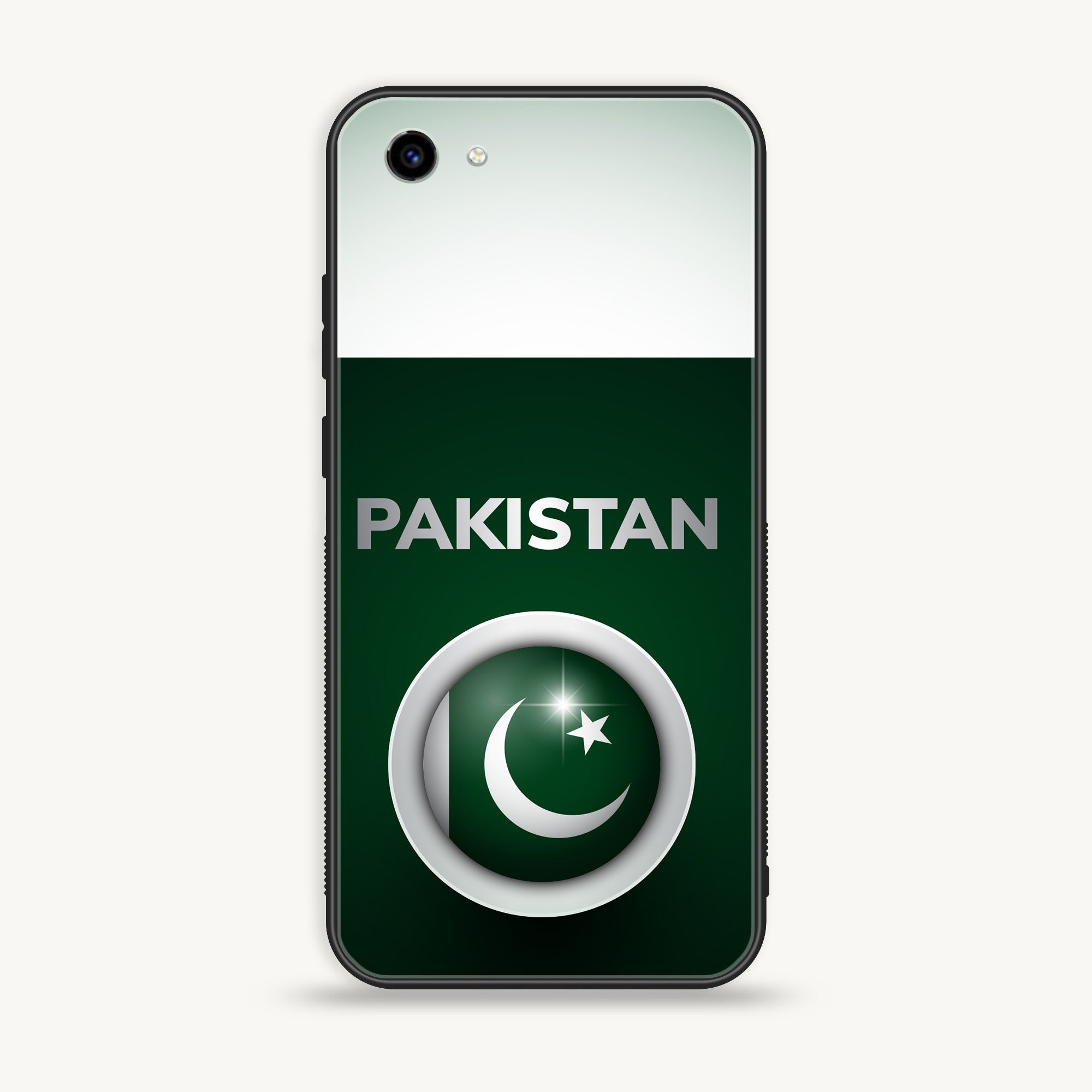 Vivo Y83 - Pakistani Flag Series - Premium Printed Glass soft Bumper shock Proof Case