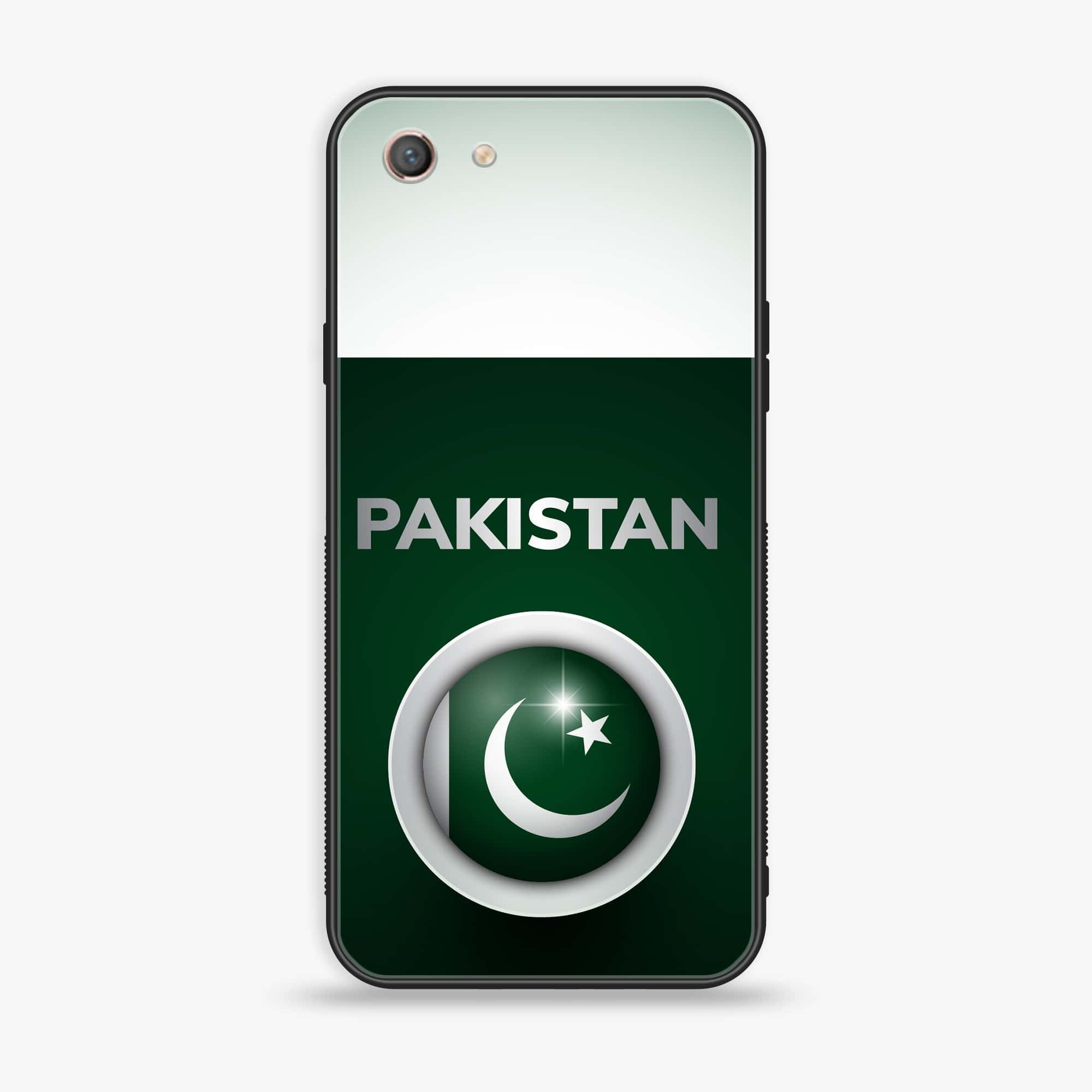 Oppo A71 (2018) - Pakistani Flag Series - Premium Printed Glass soft Bumper shock Proof Case