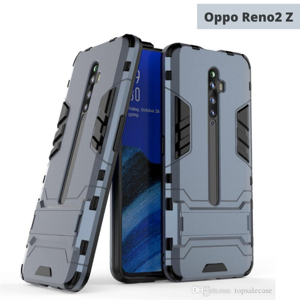 Oppo Reno 5 iron man cover Hybrid triple protection shock proof with kickstand