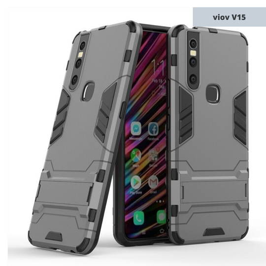 Vivo V15 Hybrid TPU+PC Iron Man Armor Shield Case