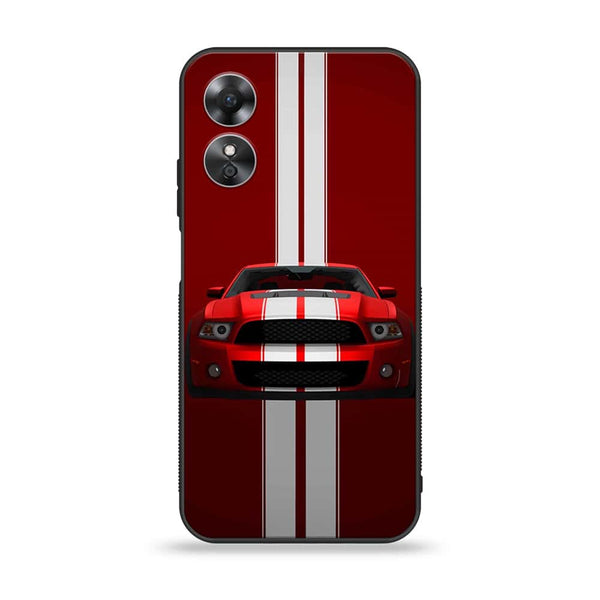 Oppo A17 - Red Mustang - Premium Printed Glass Case