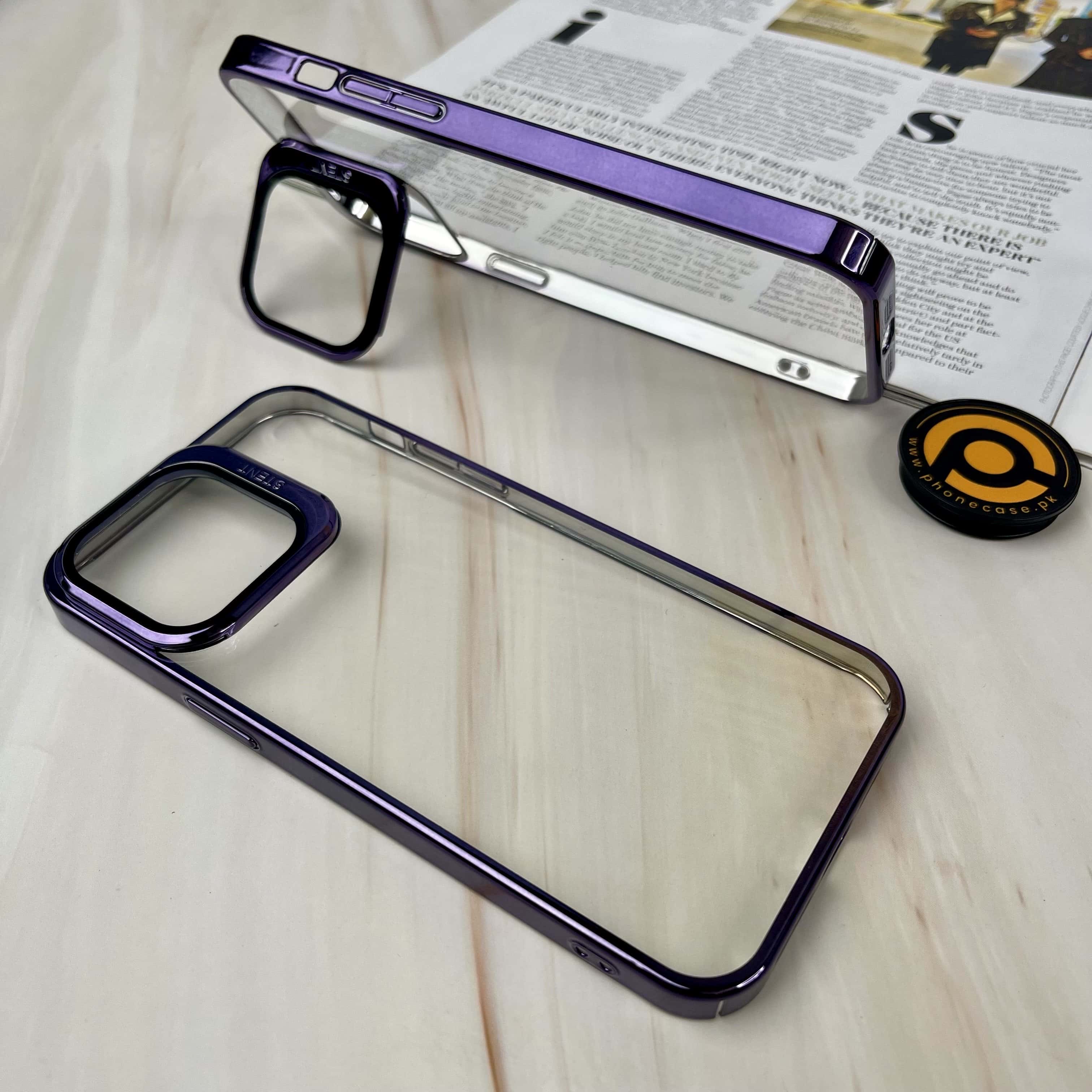Invisible Kickstand Clear iPhone Case With Lens Protector
