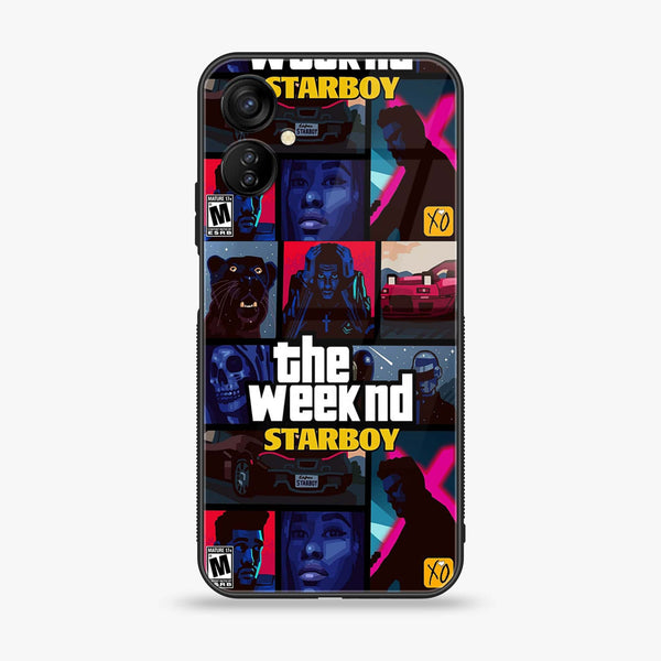 Tecno Spark 9T - The Weeknd Star Boy - Premium Printed Glass soft Bumper shock Proof Case