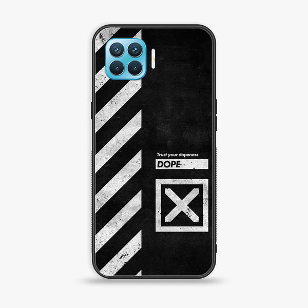 Oppo F17 - Trust Your Dopeness - Premium Printed Glass soft Bumper shock Proof Case