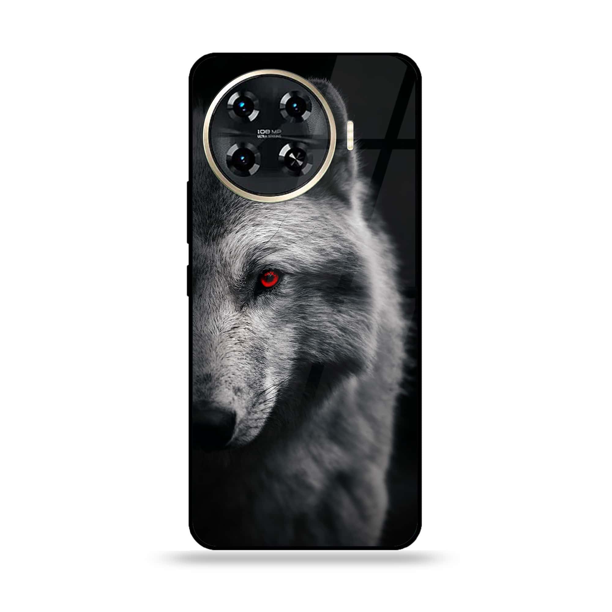 Tecno Spark 20 pro plus - Wolf Series - Premium Printed Glass soft Bumper shock Proof Case