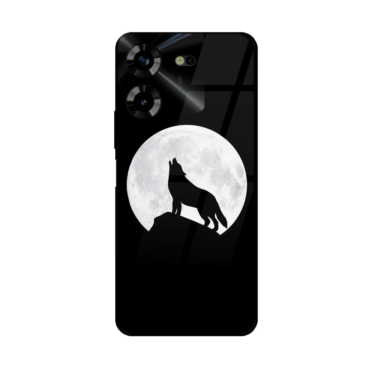 Tecno Pova 5 - Wolf Series - Premium Printed Glass Soft Bumper Shock P 